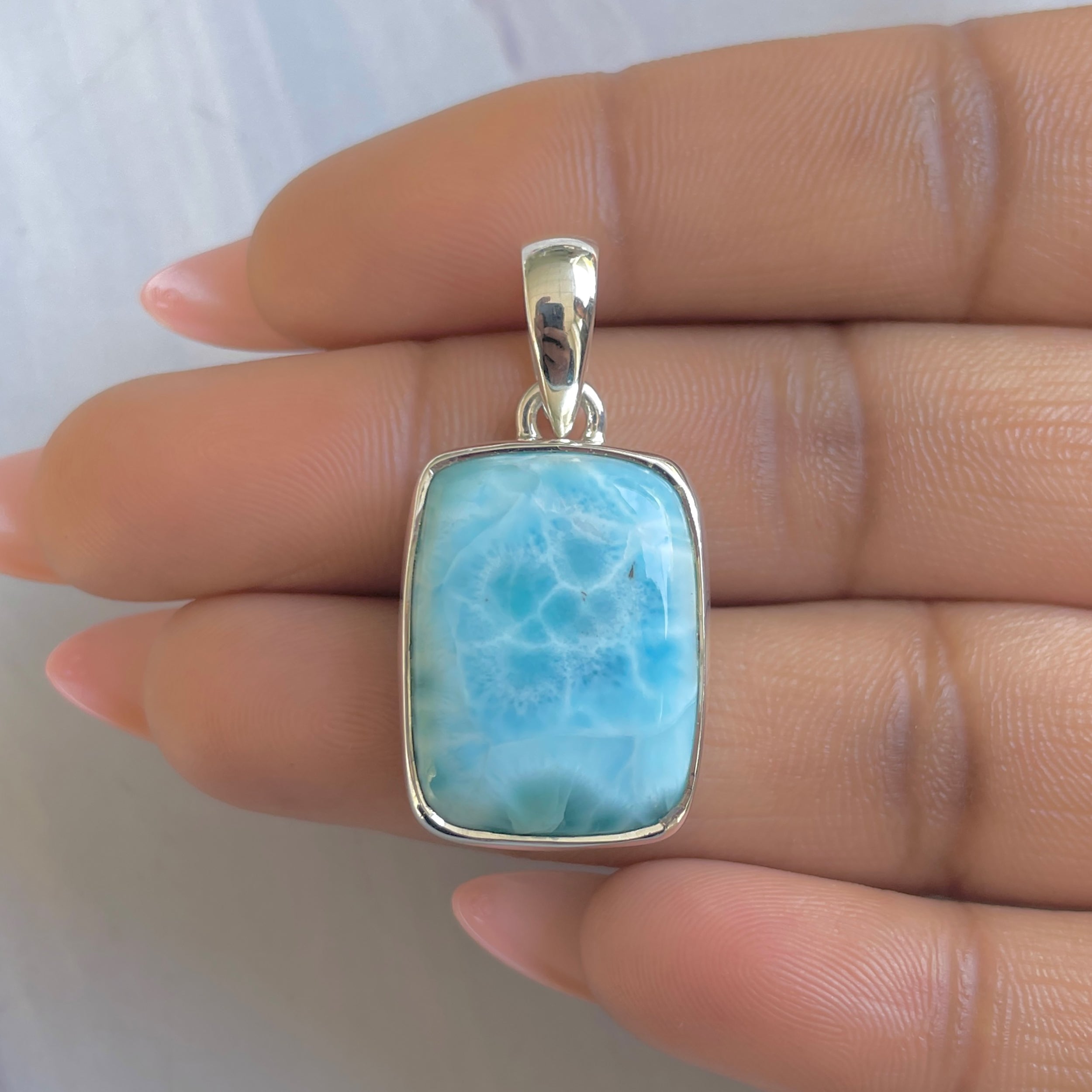 Larimar Pendant-(LAR-P-1883.)