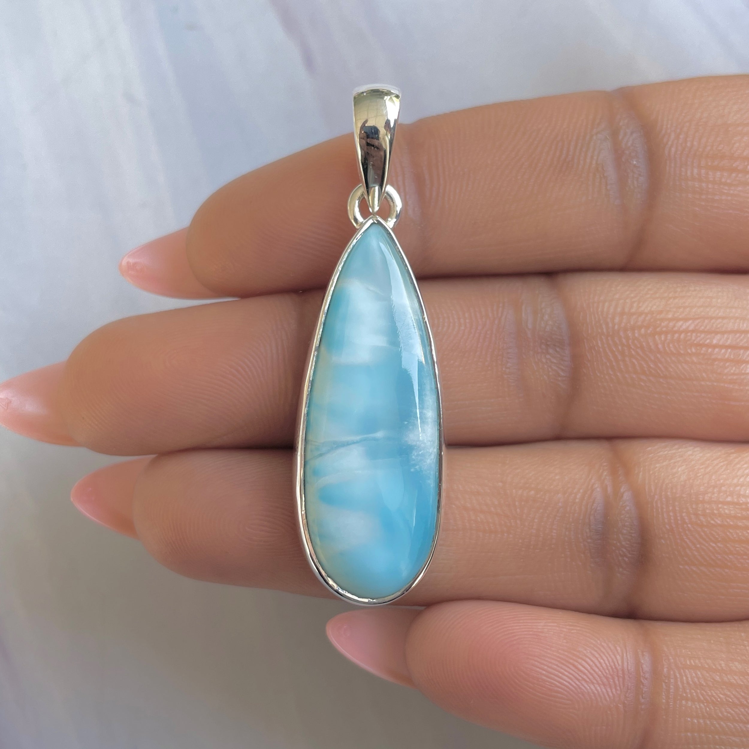 Larimar Pendant-(LAR-P-1884.)