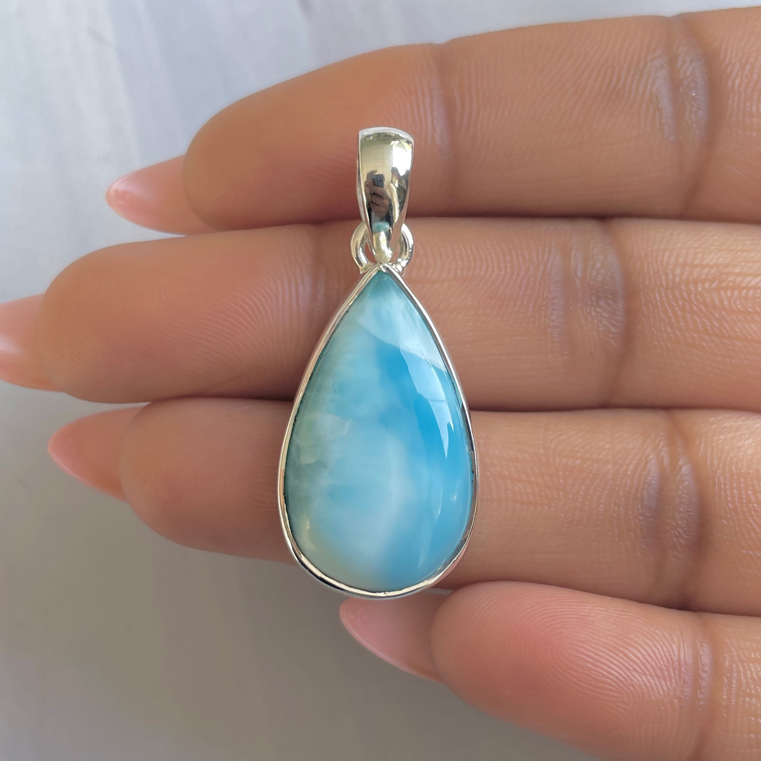 Larimar Pendant-(LAR-P-1885.)