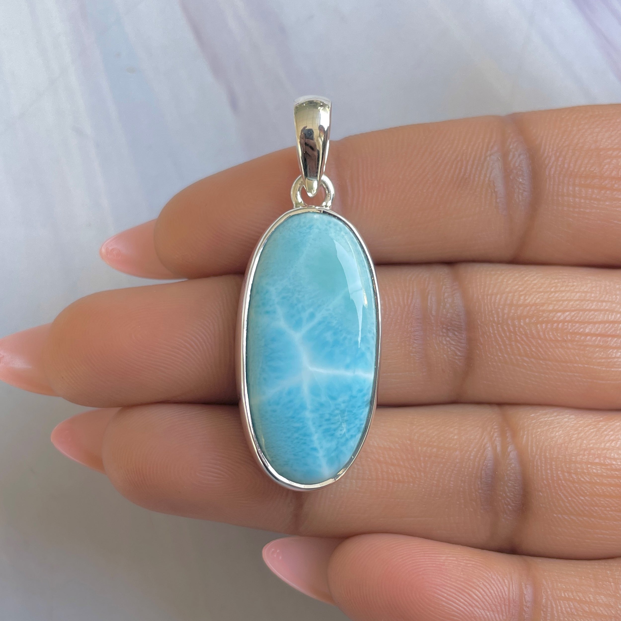 Larimar Pendant-(LAR-P-1886.)