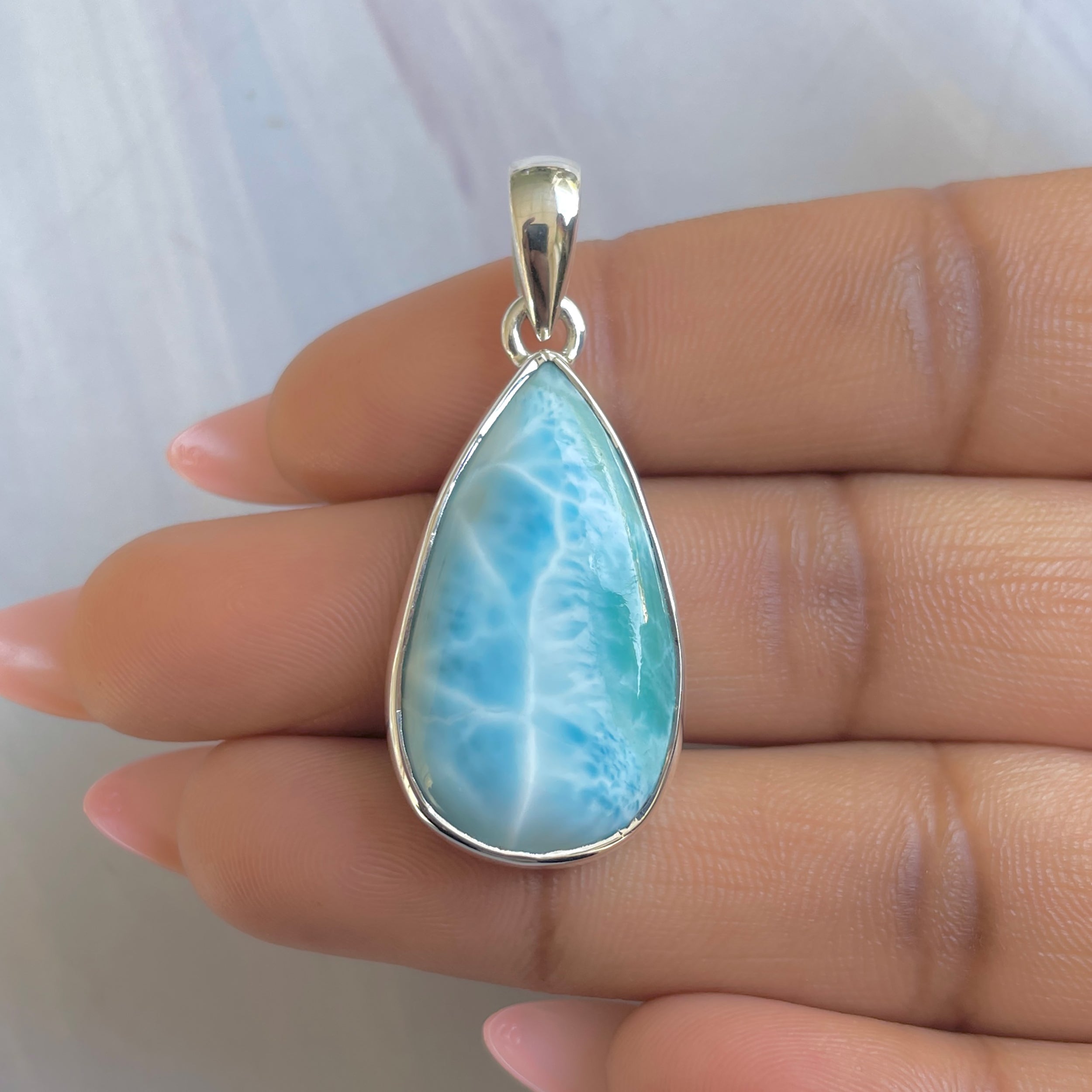 Larimar Pendant-(LAR-P-1887.)