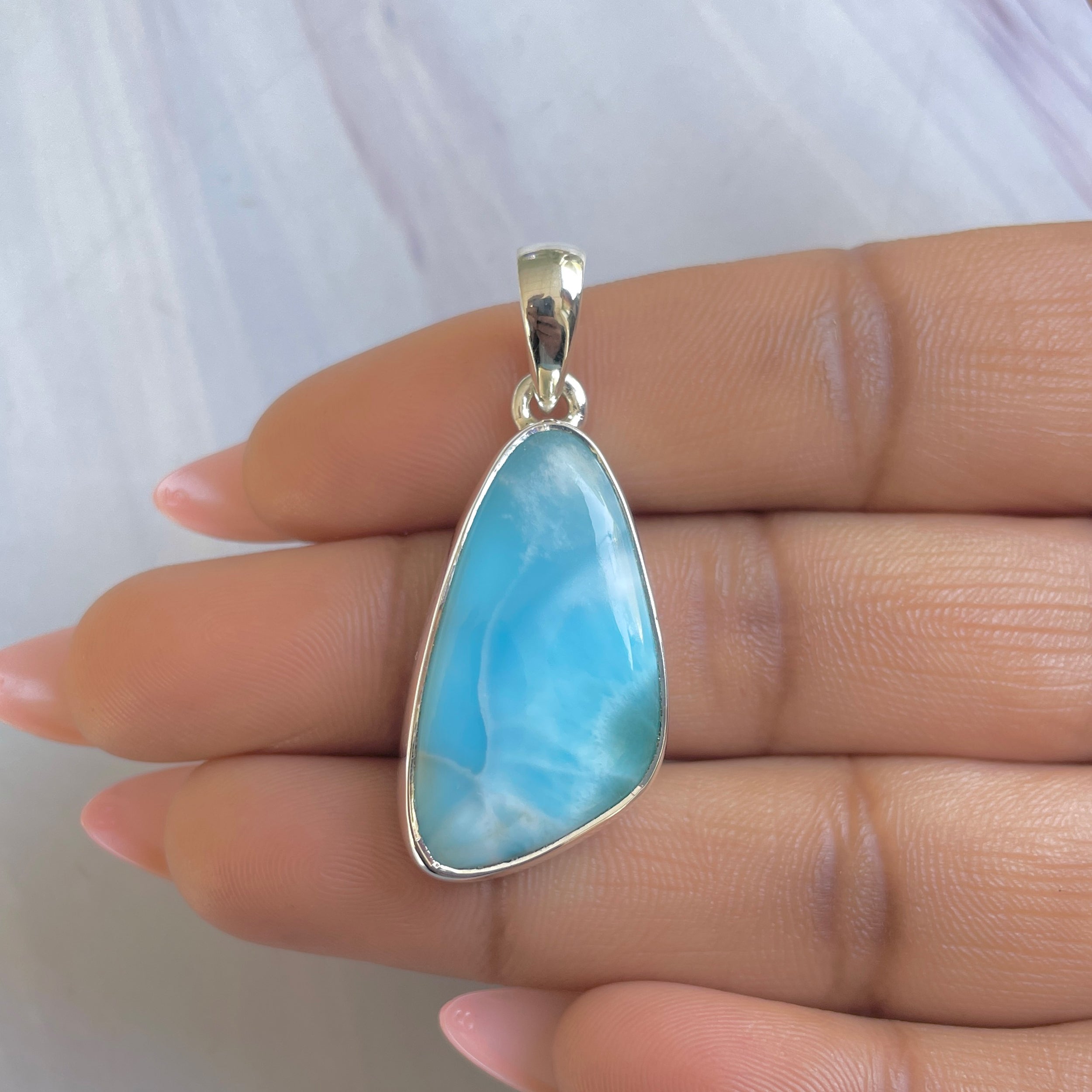 Larimar Pendant-(LAR-P-1889.)