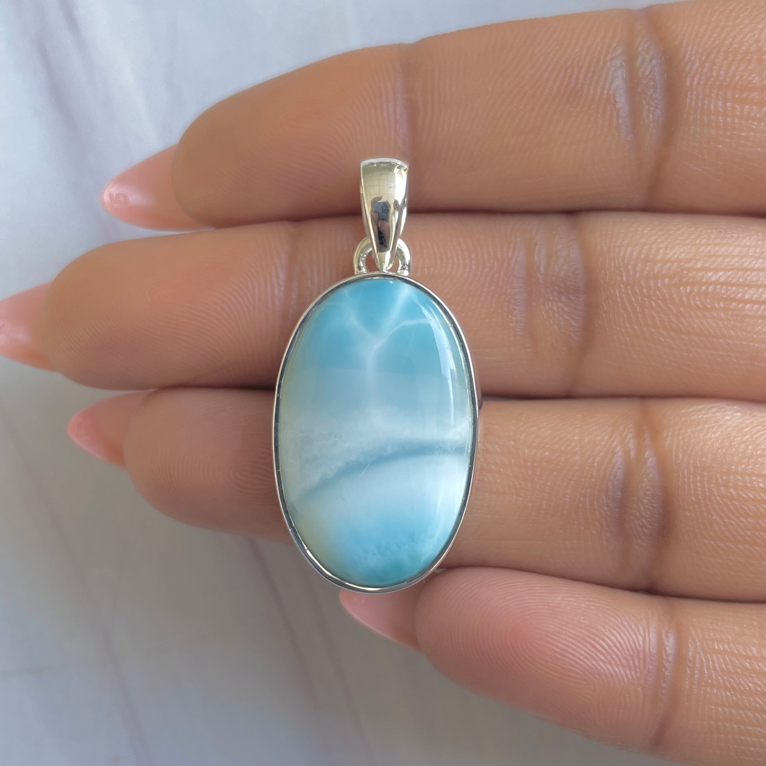 Larimar Pendant-(LAR-P-1892.)