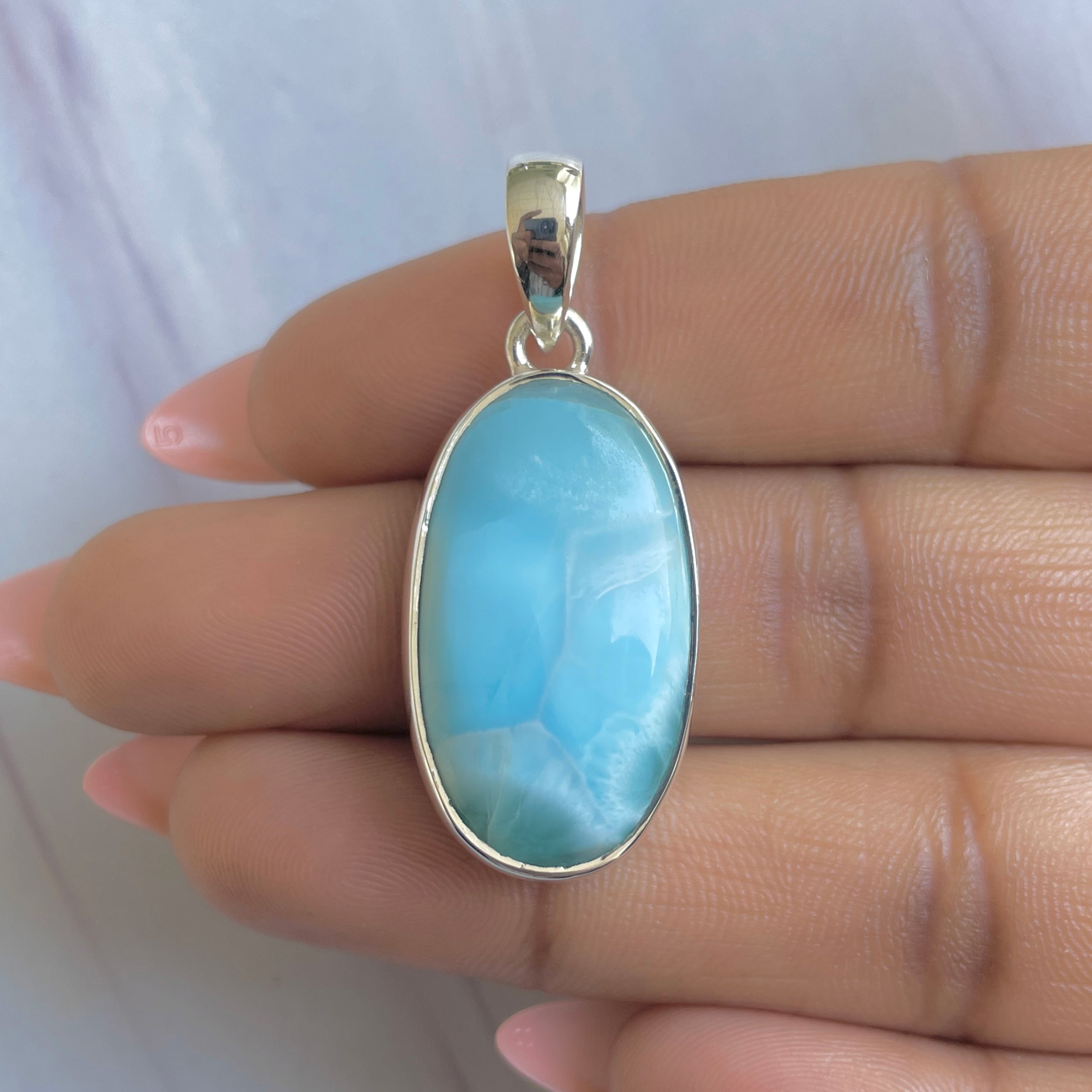 Larimar Pendant-(LAR-P-1894.)