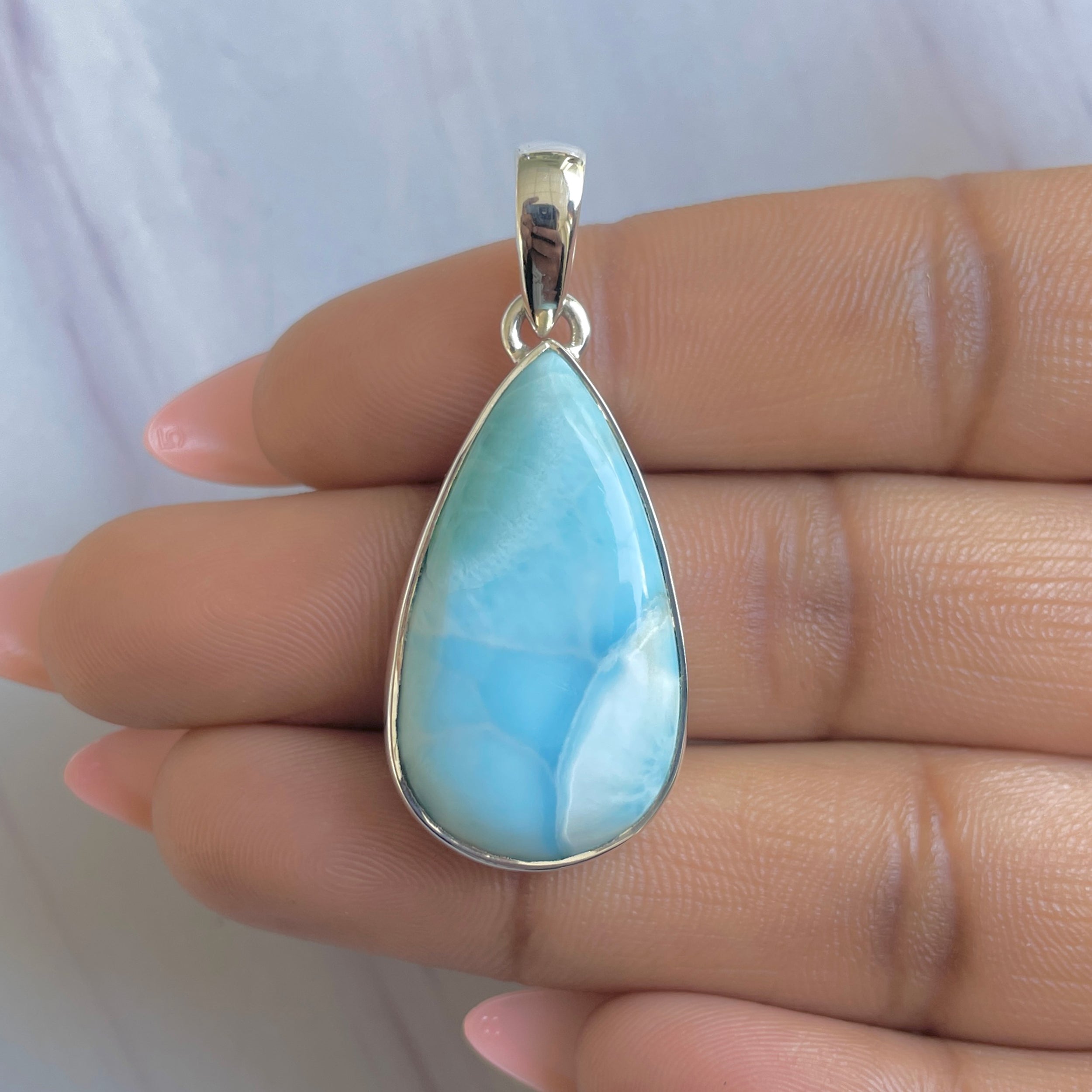 Larimar Pendant-(LAR-P-1895.)