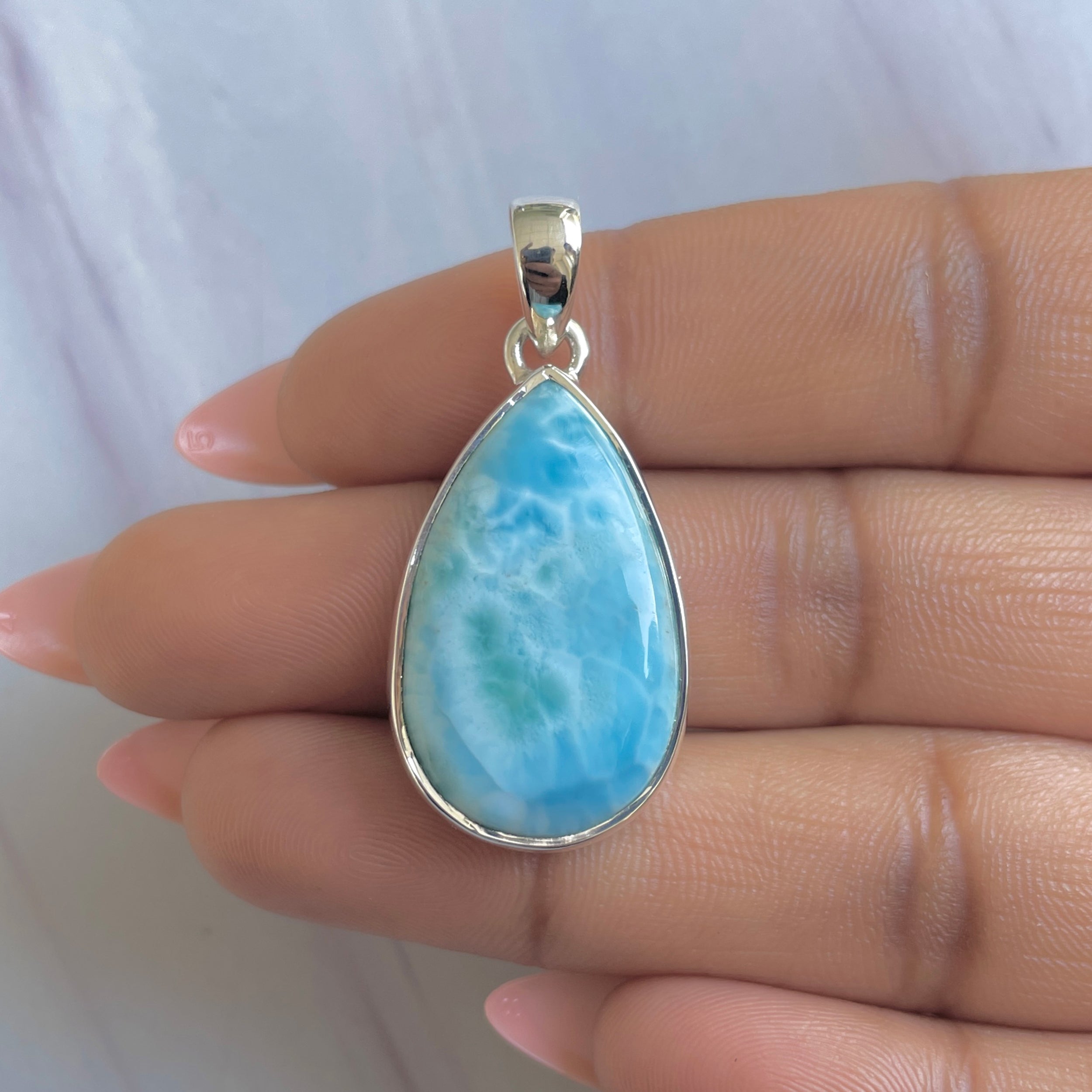 Larimar Pendant-(LAR-P-1897.)