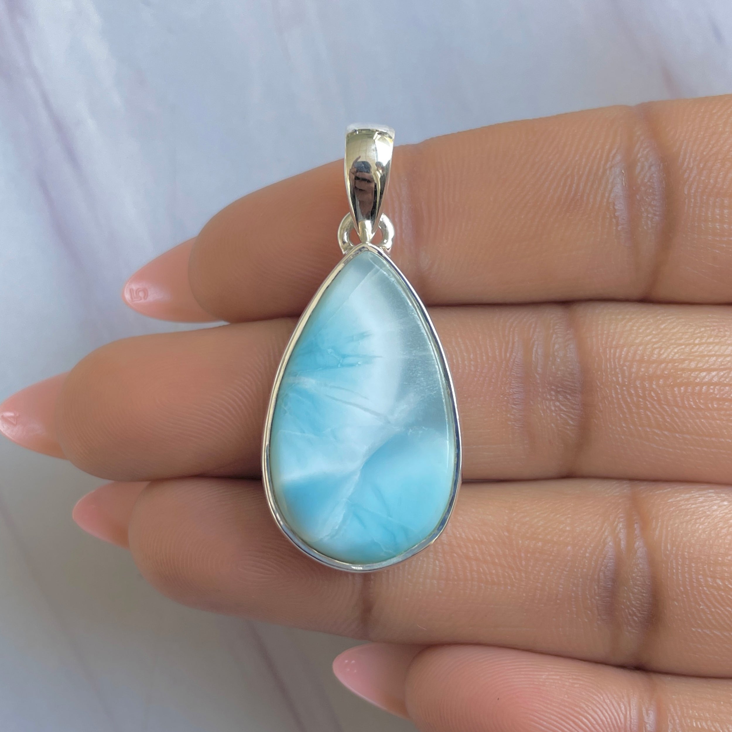 Larimar Pendant-(LAR-P-1898.)