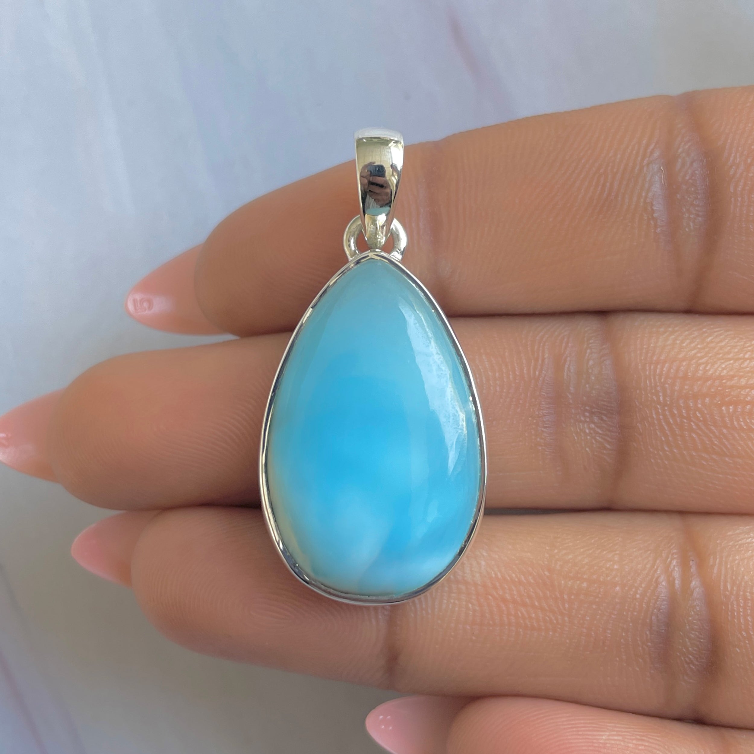 Larimar Pendant-(LAR-P-1901.)
