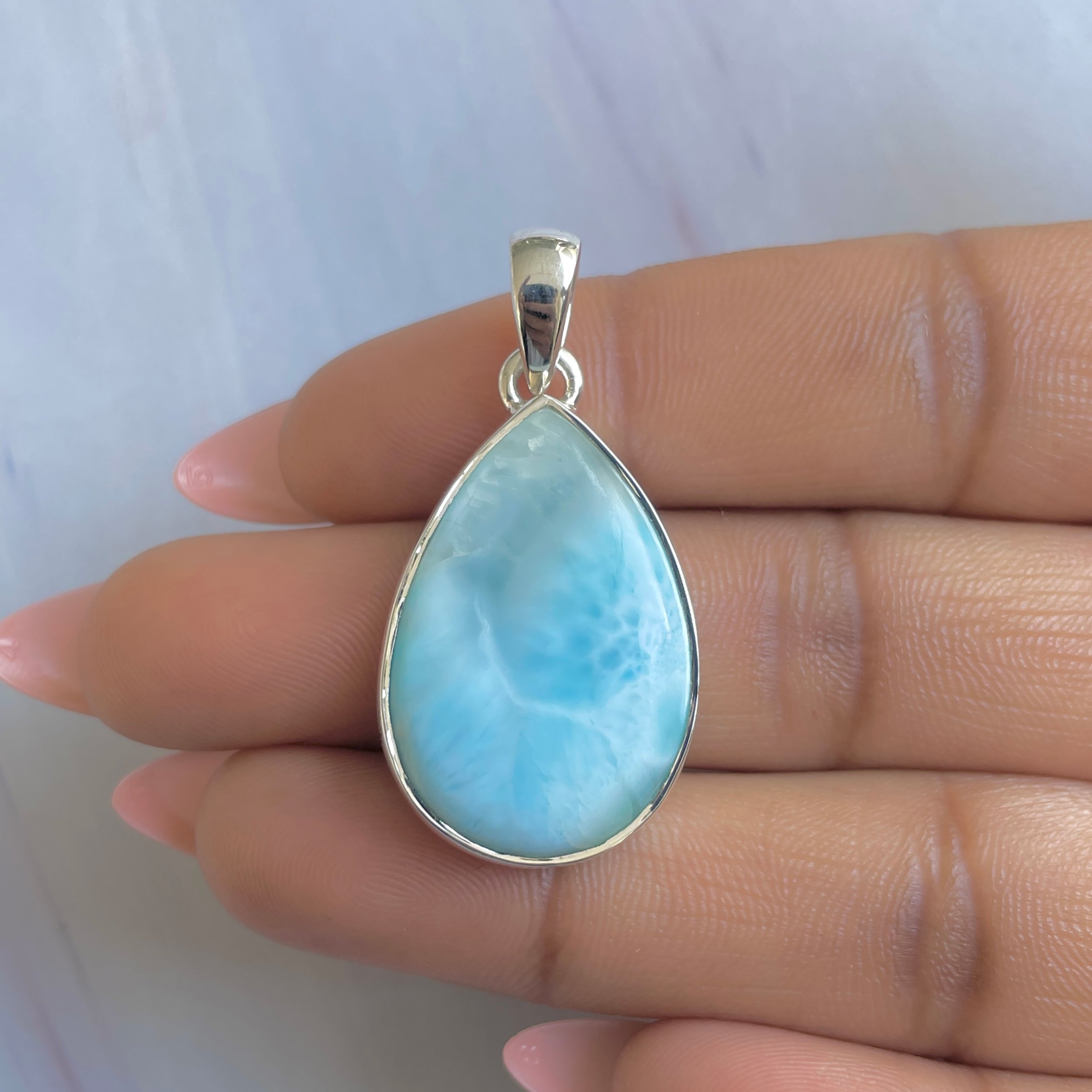 Larimar Pendant-(LAR-P-1903.)