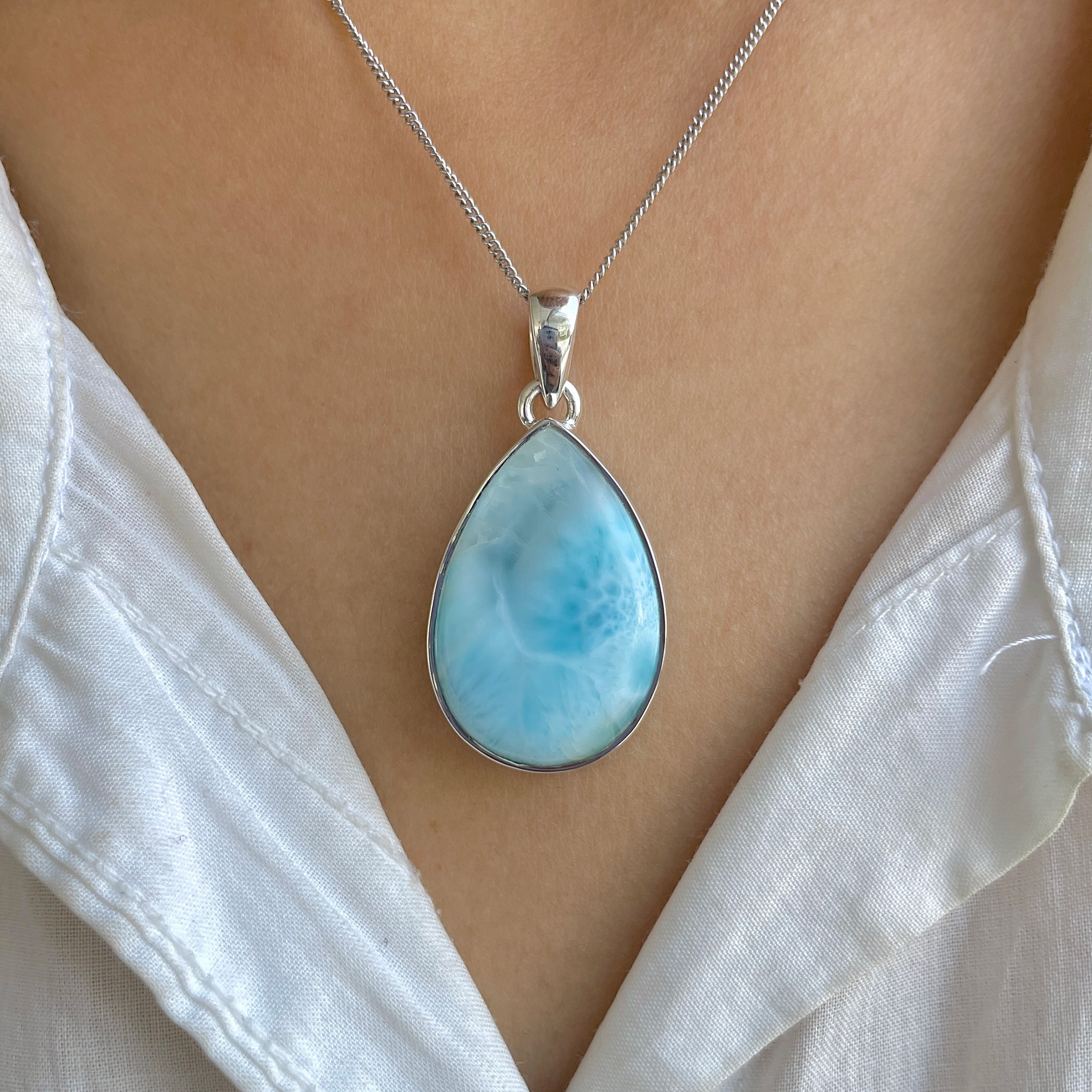 Larimar Pendant-(LAR-P-1903.)