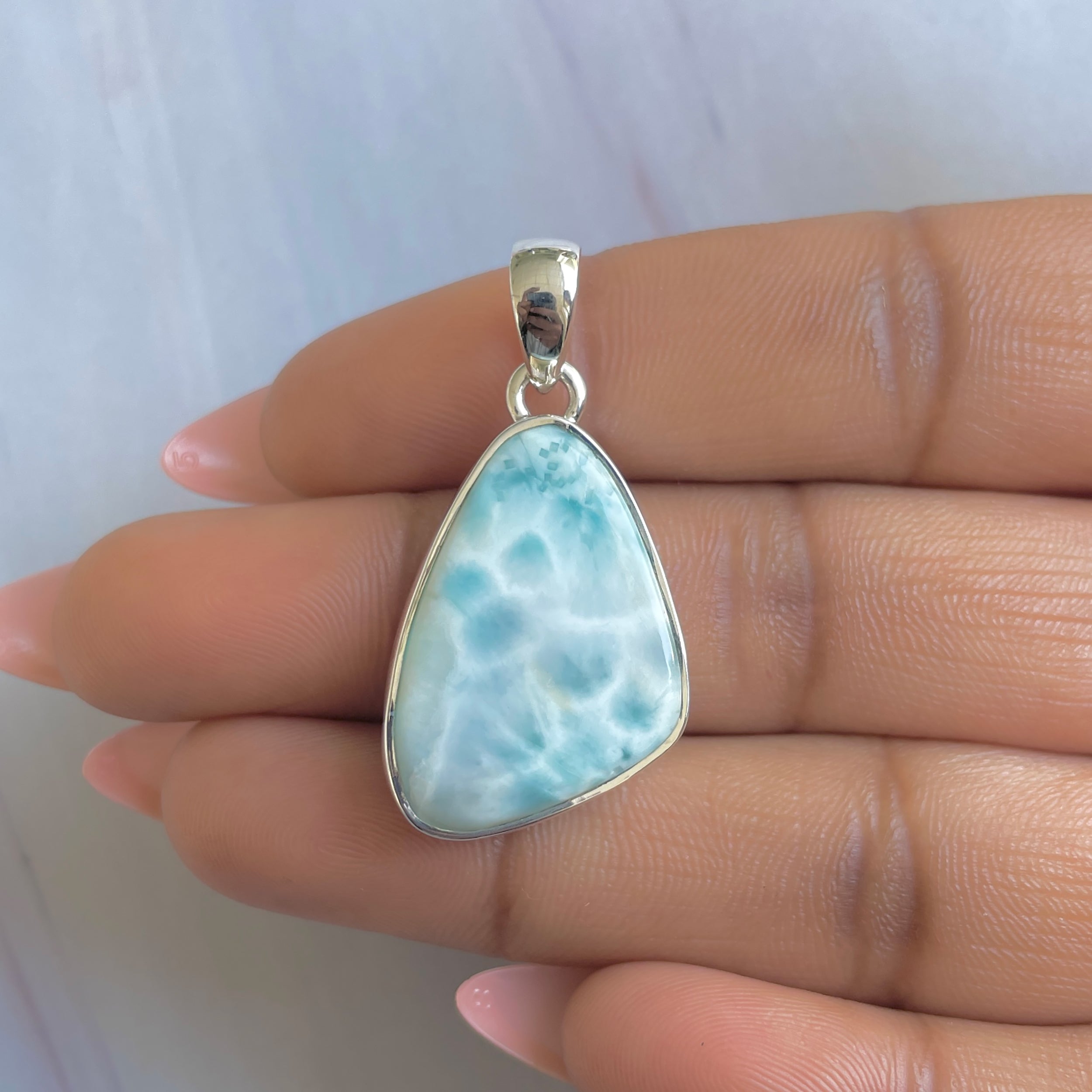 Larimar Pendant-(LAR-P-1904.)