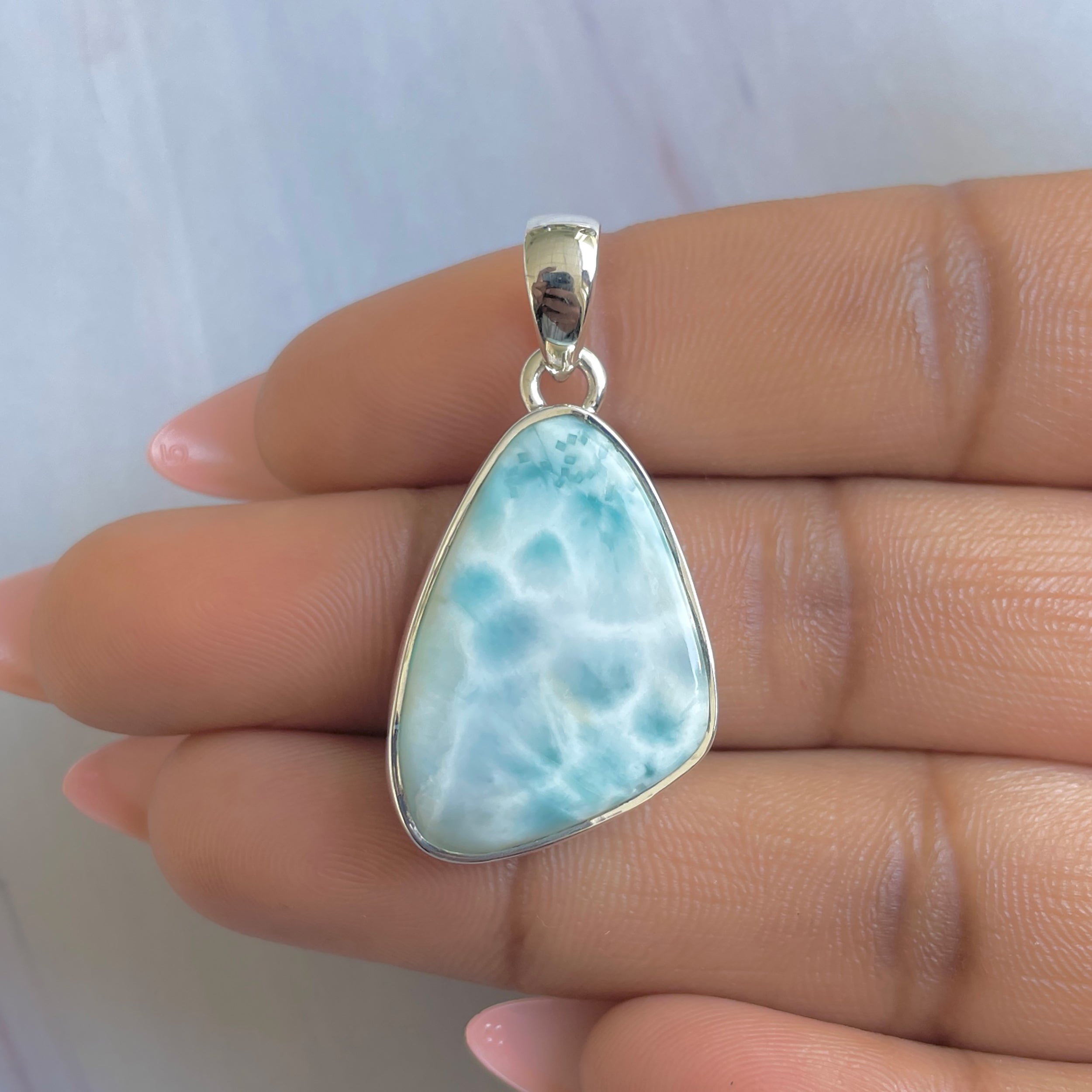 Larimar Pendant-(LAR-P-1904.)