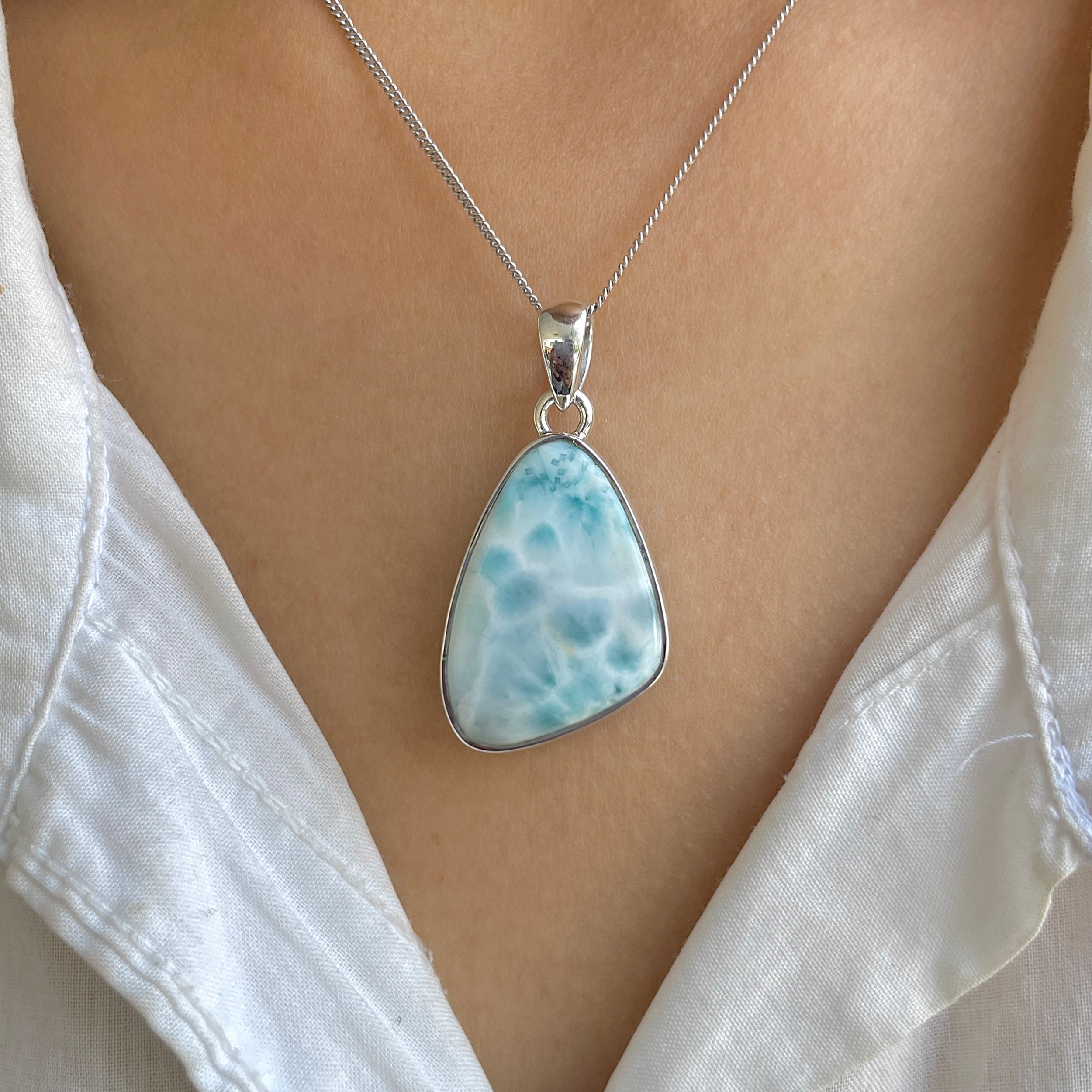 Larimar Pendant-(LAR-P-1904.)