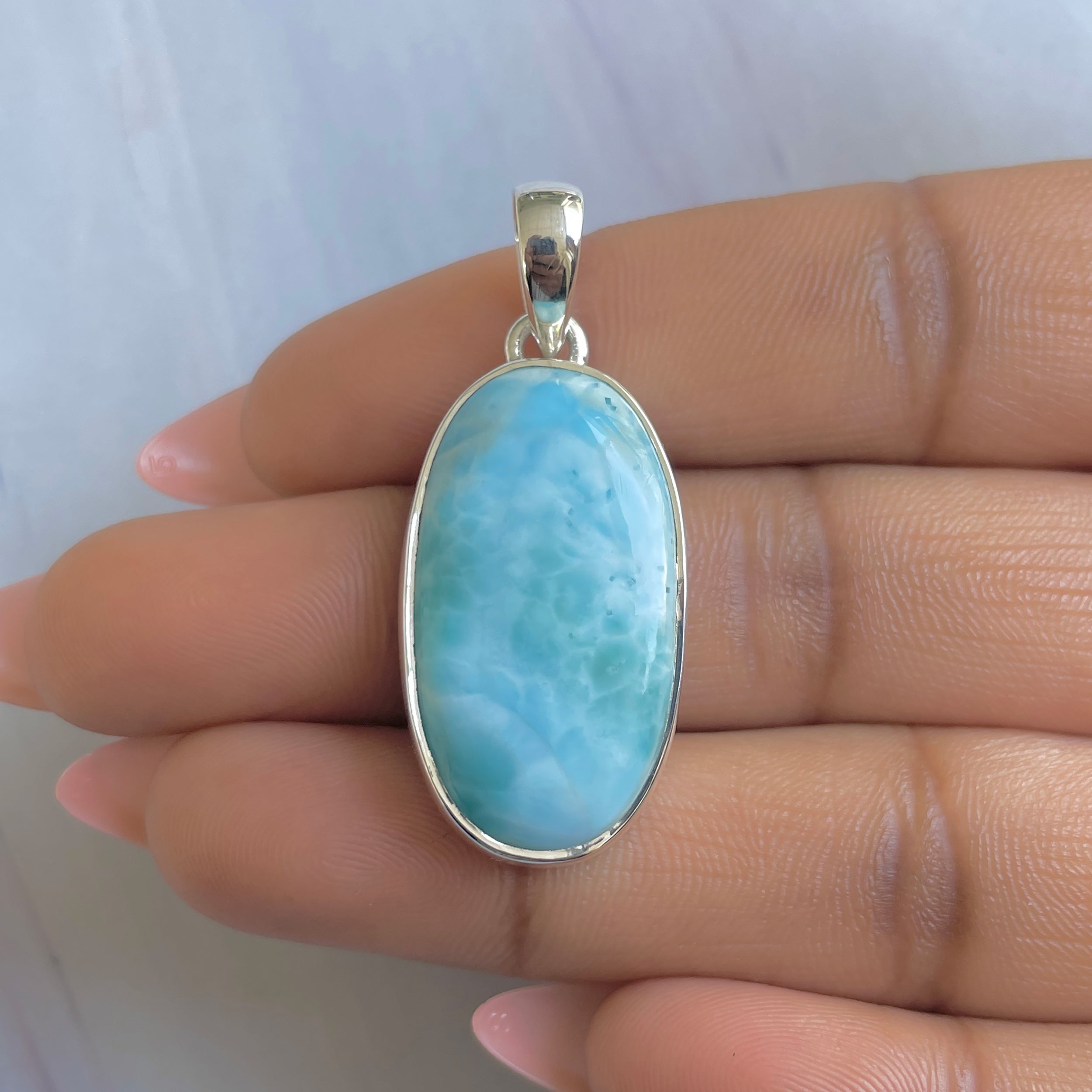 Larimar Pendant-(LAR-P-1907.)
