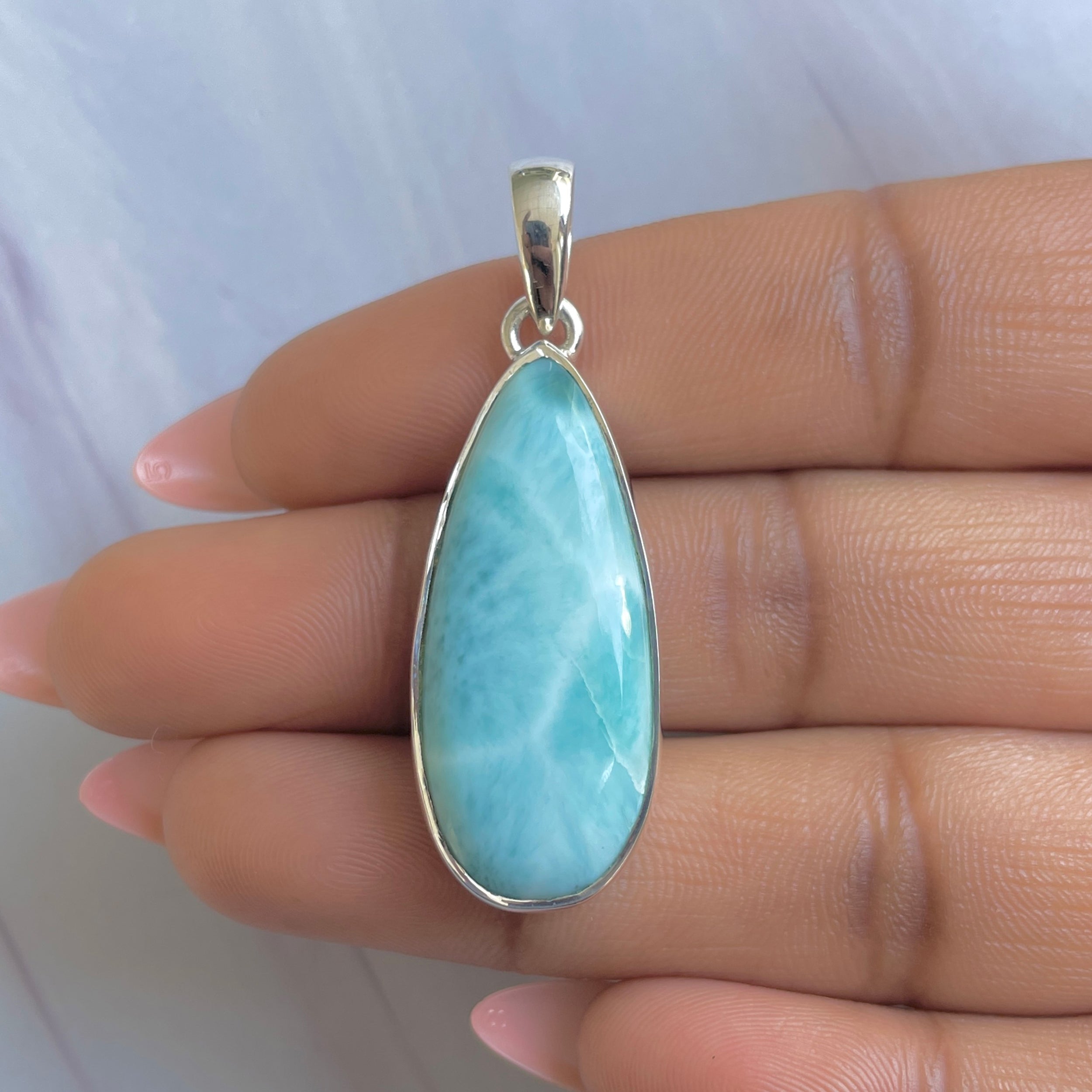 Larimar Pendant-(LAR-P-1909.)