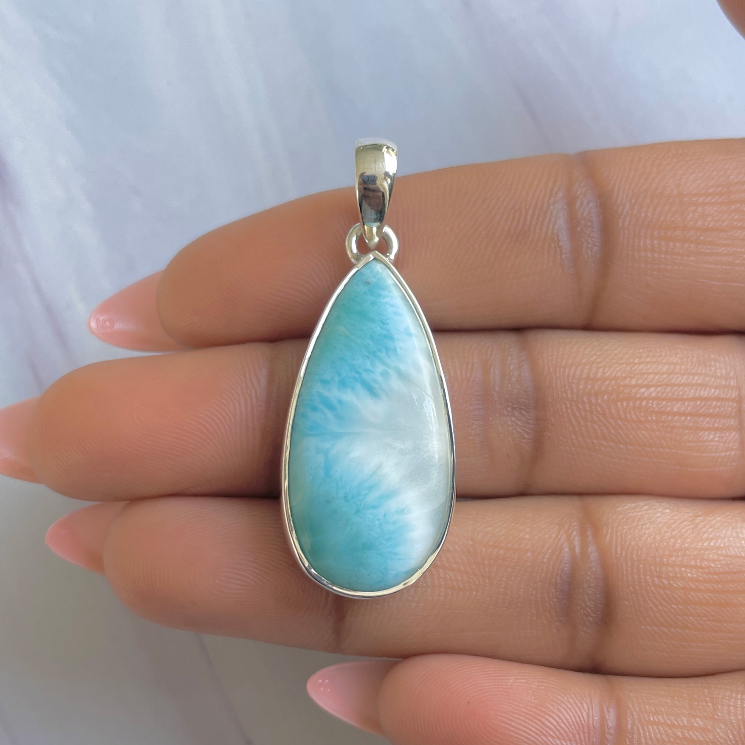 Larimar Pendant-(LAR-P-1910.)