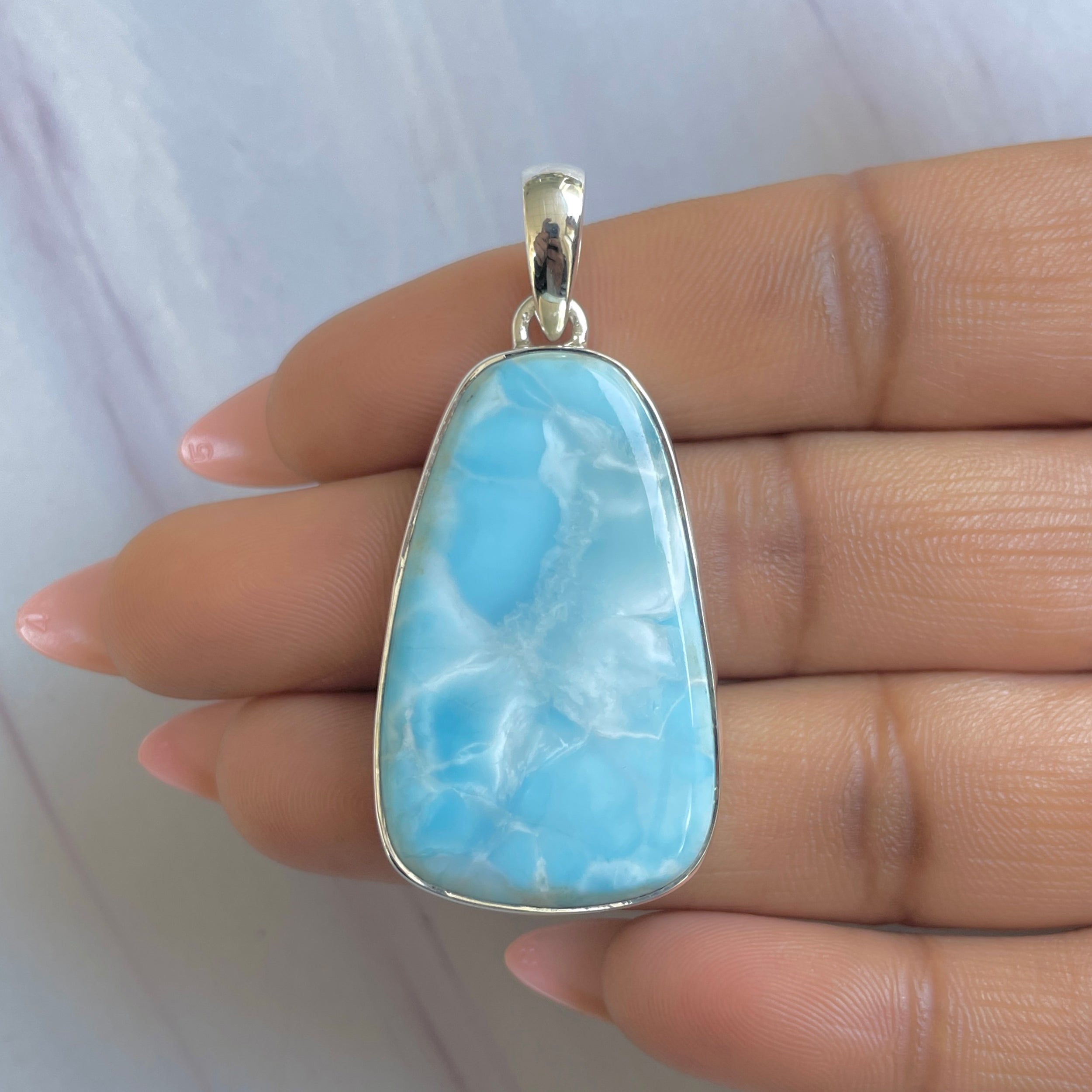 Larimar Pendant-(LAR-P-1912.)