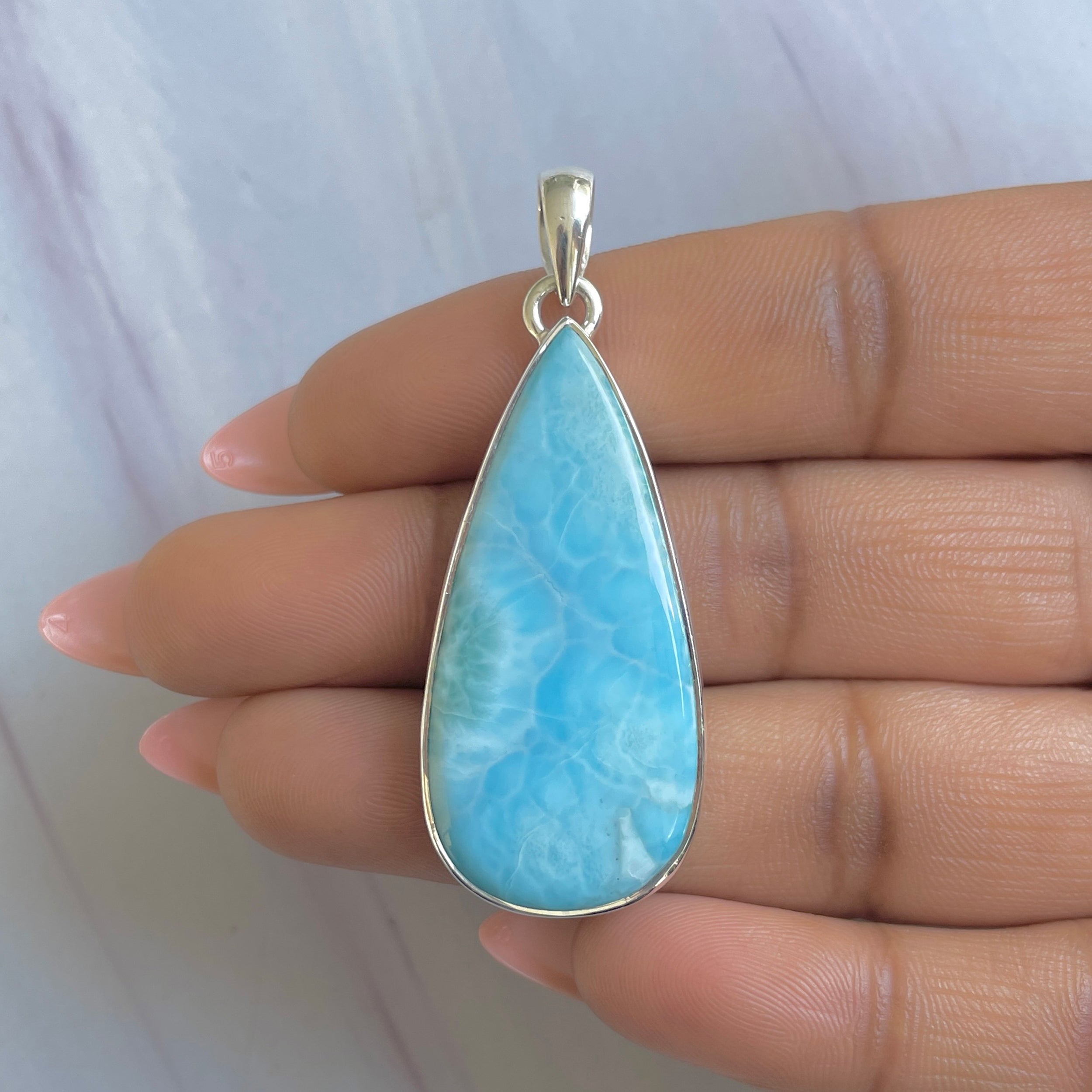 Larimar Pendant-(LAR-P-1914.)