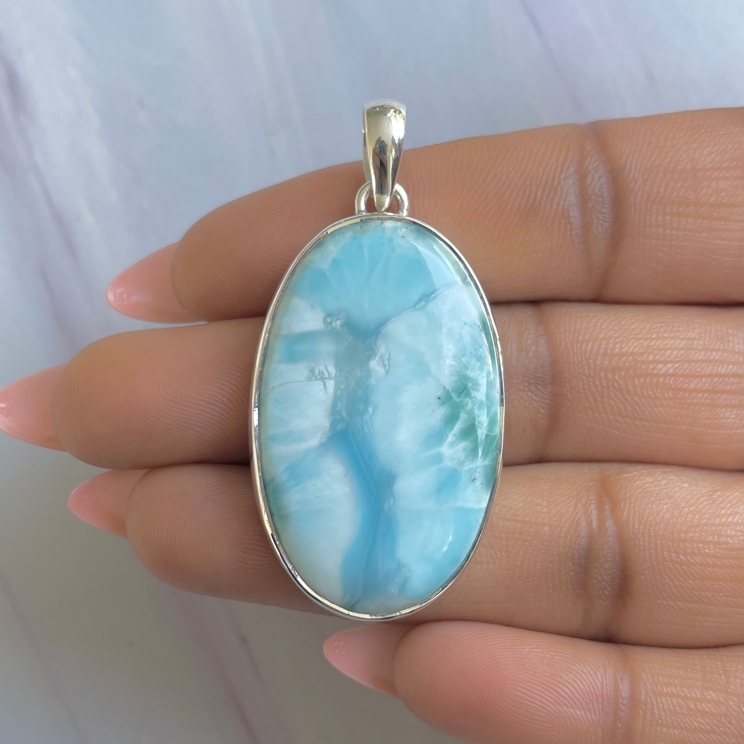 Larimar Pendant-(LAR-P-1916.)