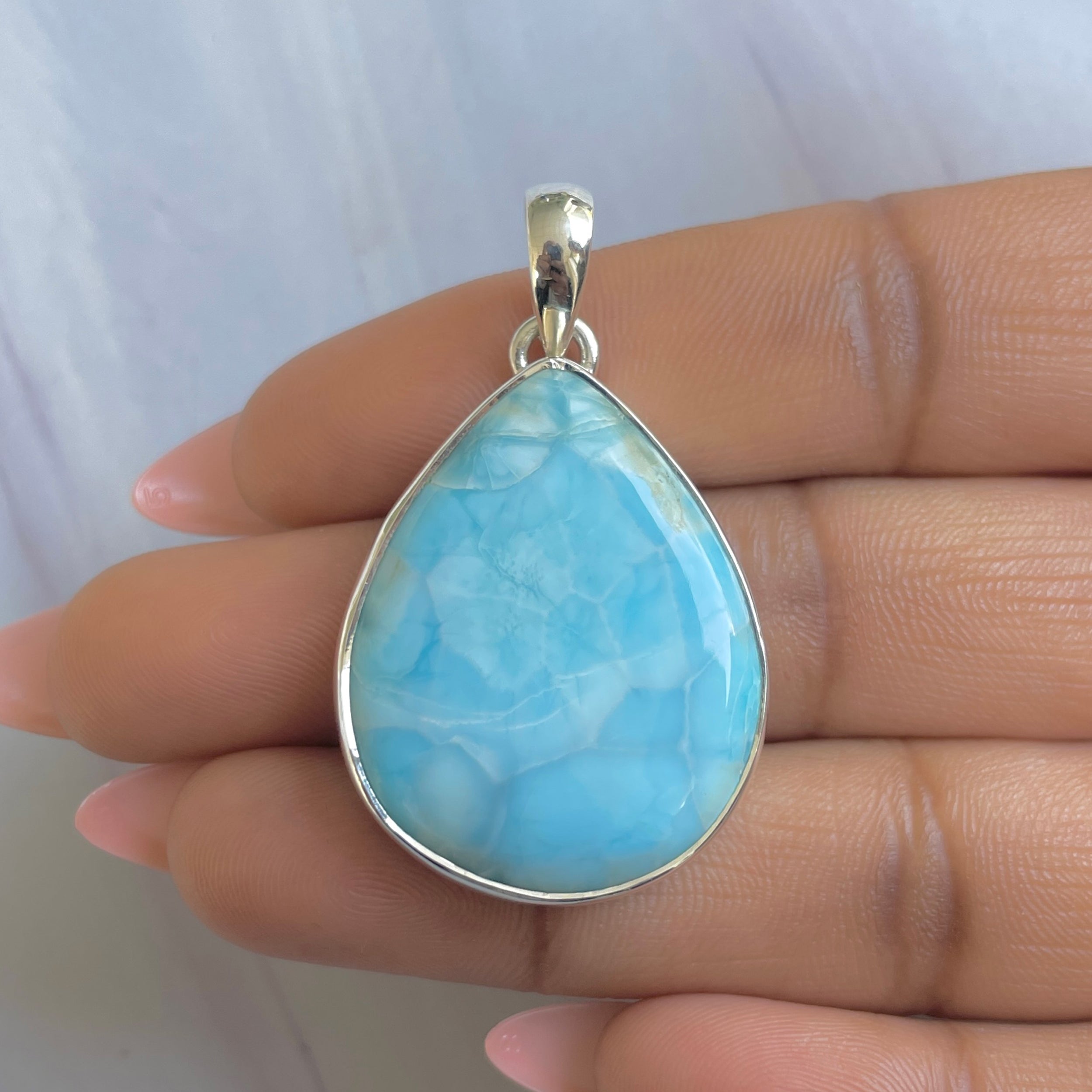 Larimar Pendant-(LAR-P-1918.)