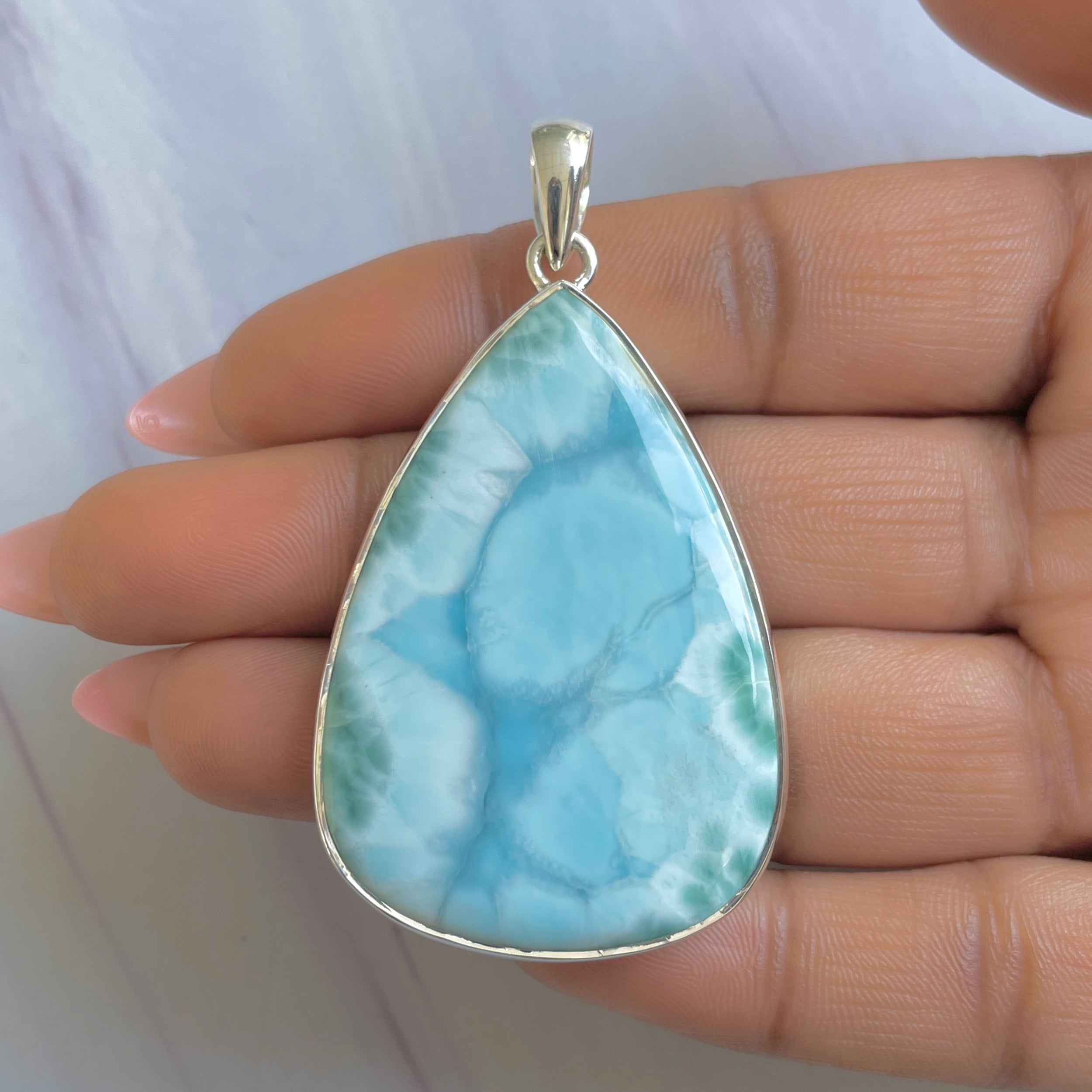 Larimar Pendant-(LAR-P-1919.)