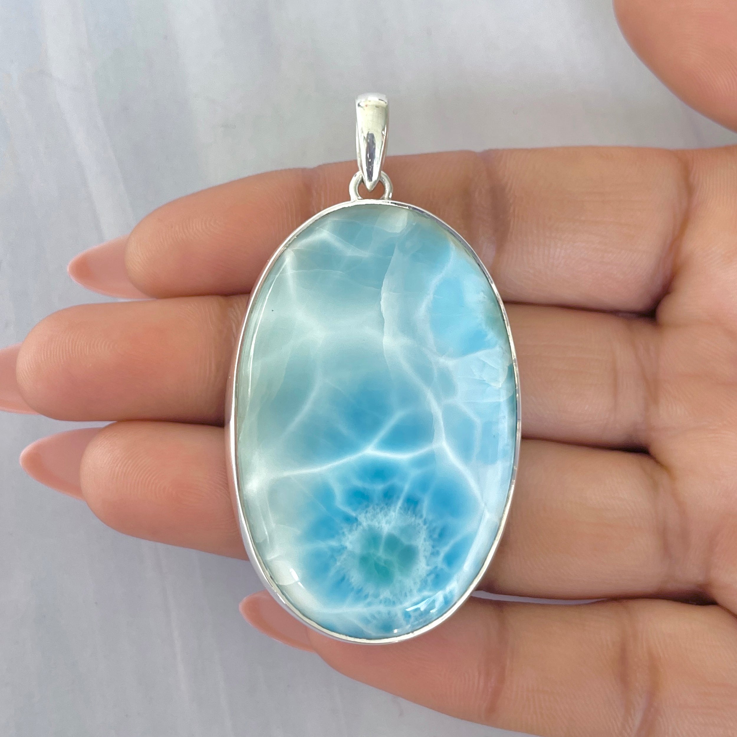 Larimar Pendant-(LAR-P-1923.)
