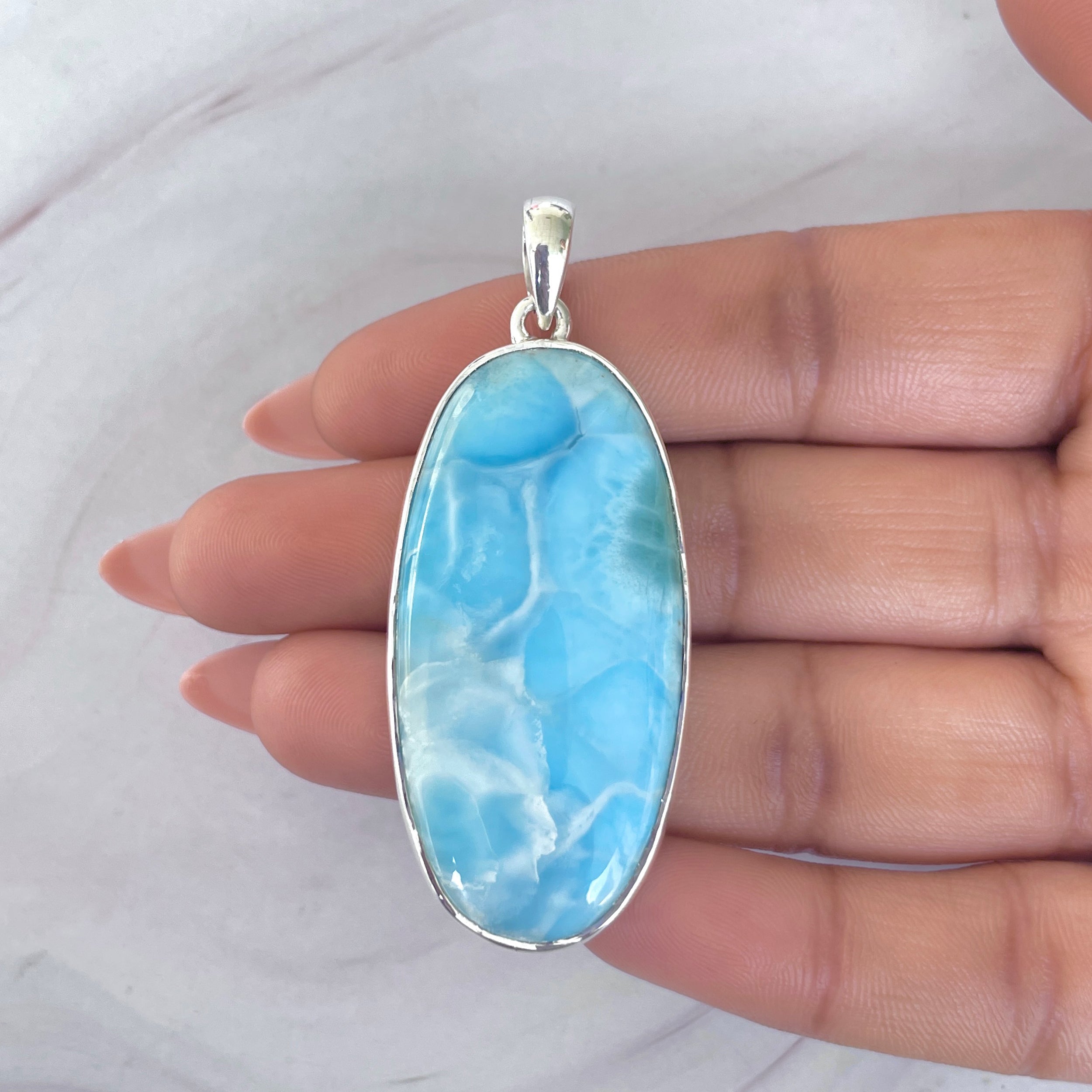 Larimar Pendant-(LAR-P-1928.)