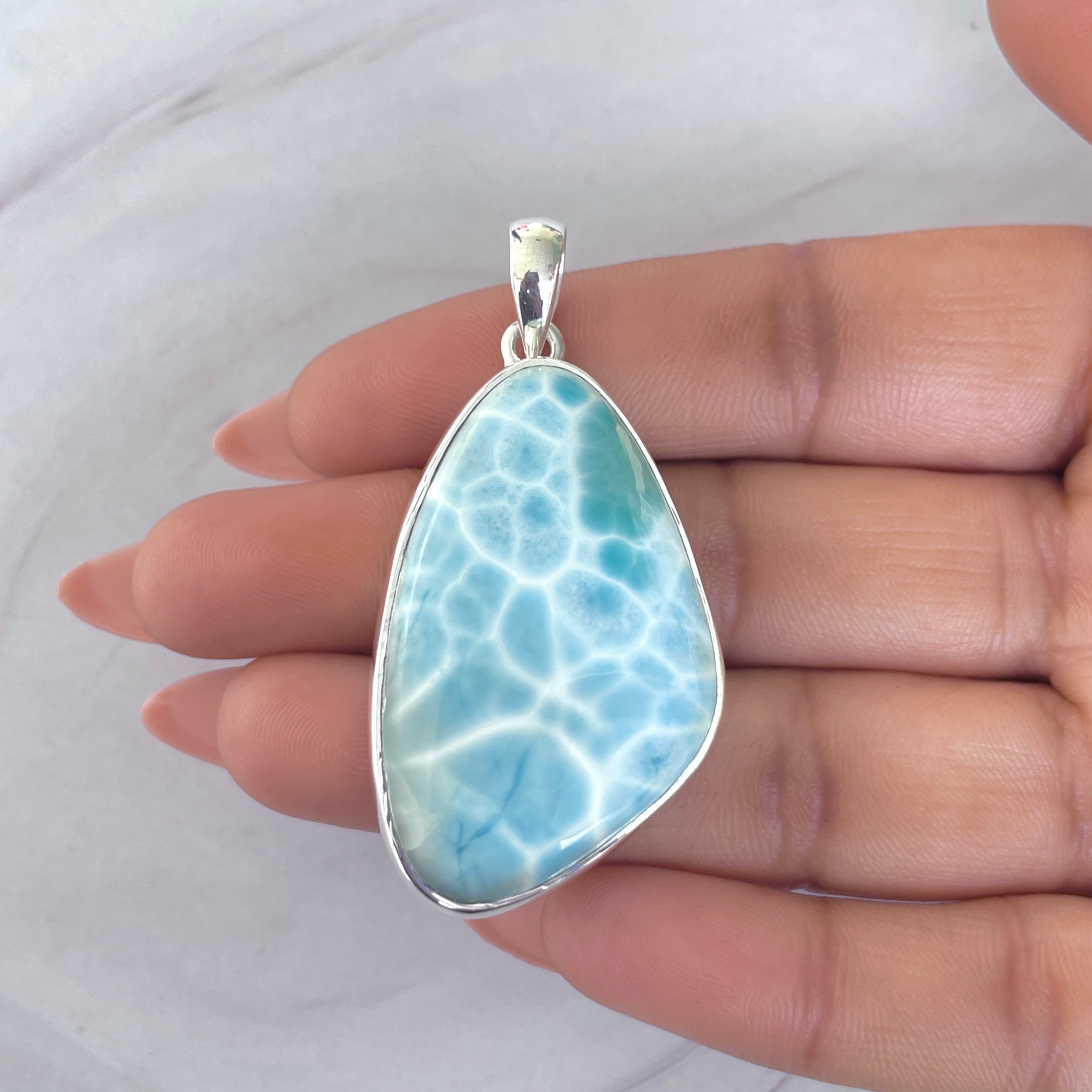Larimar Pendant-(LAR-P-1929.)