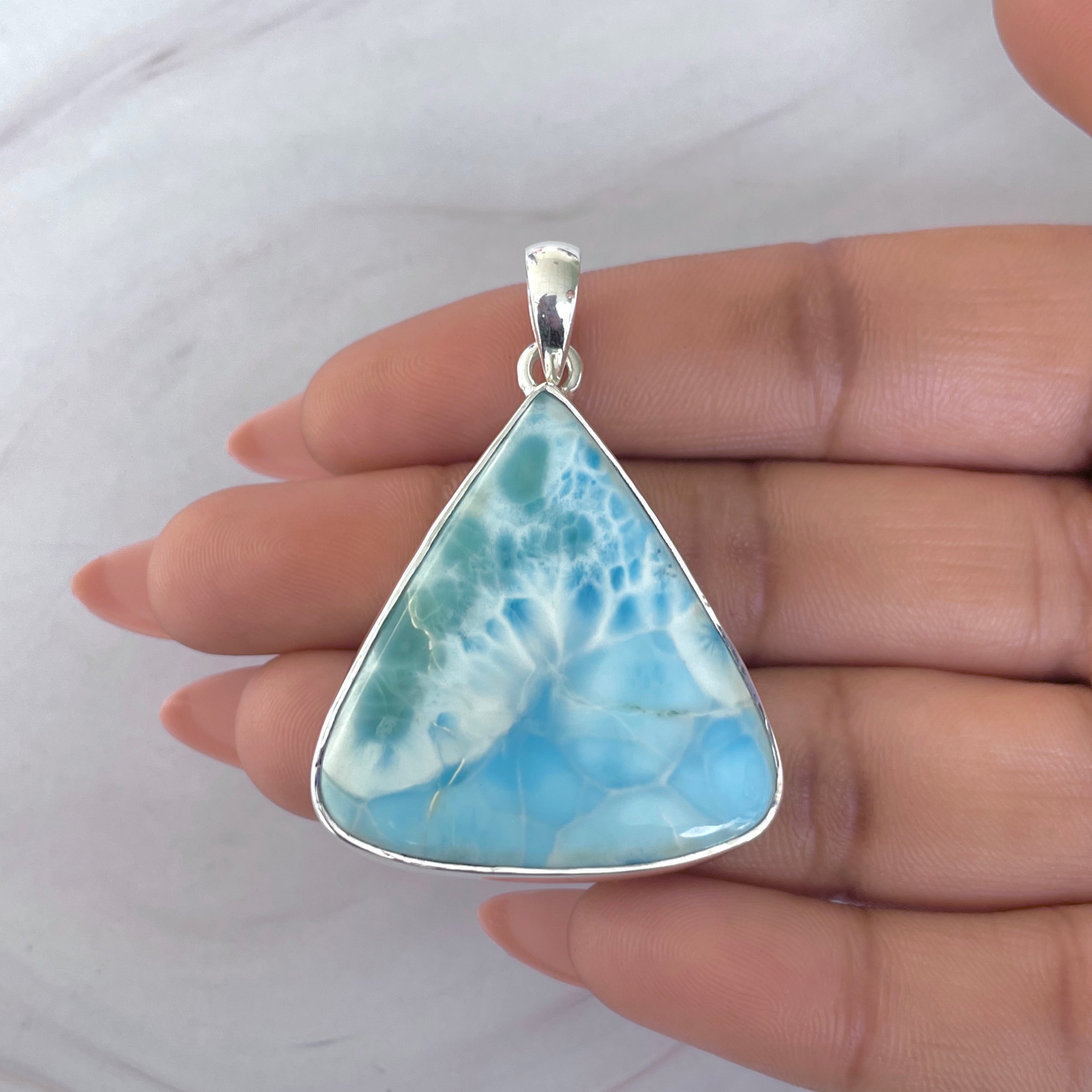 Larimar Pendant-(LAR-P-1932.)
