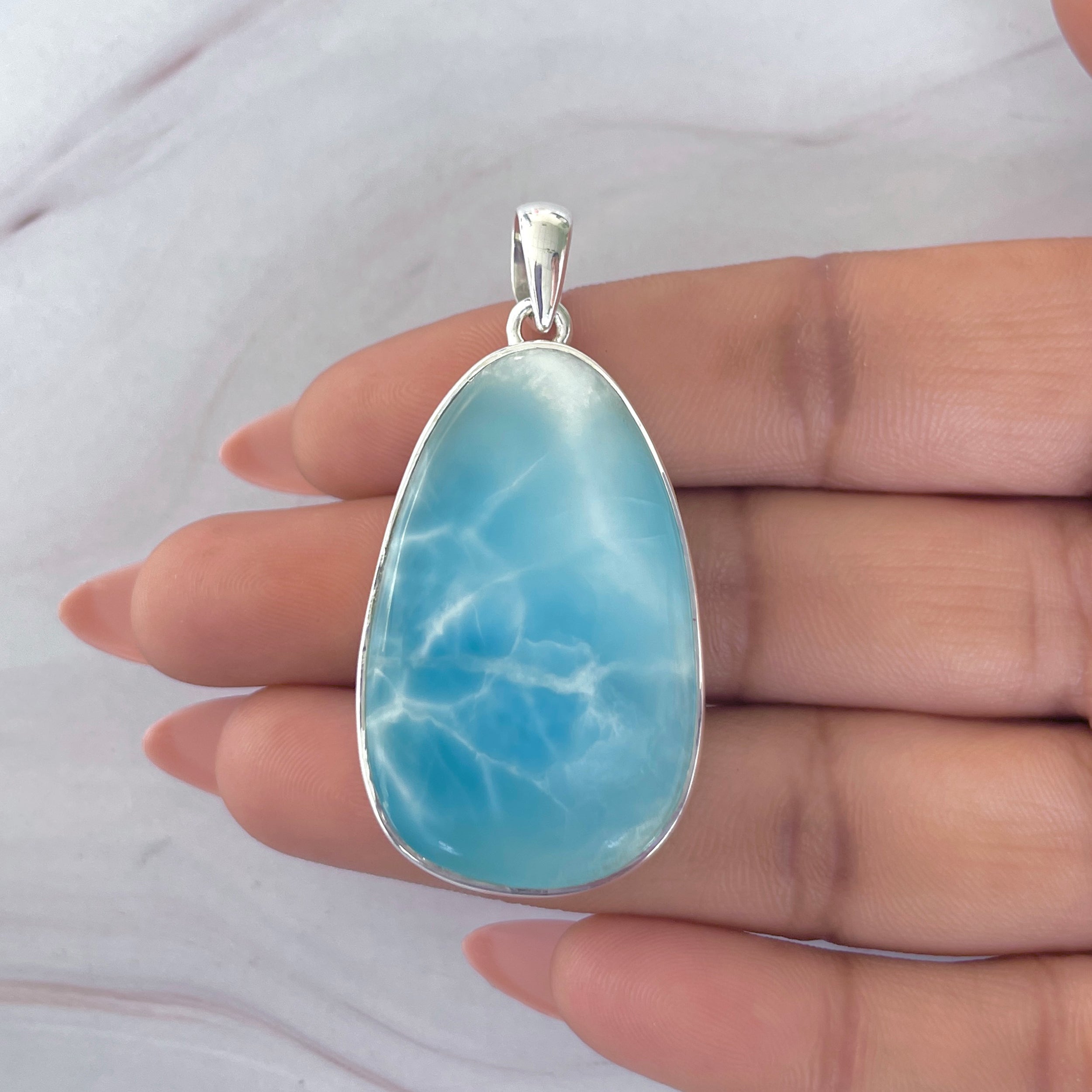 Larimar Pendant-(LAR-P-1933.)