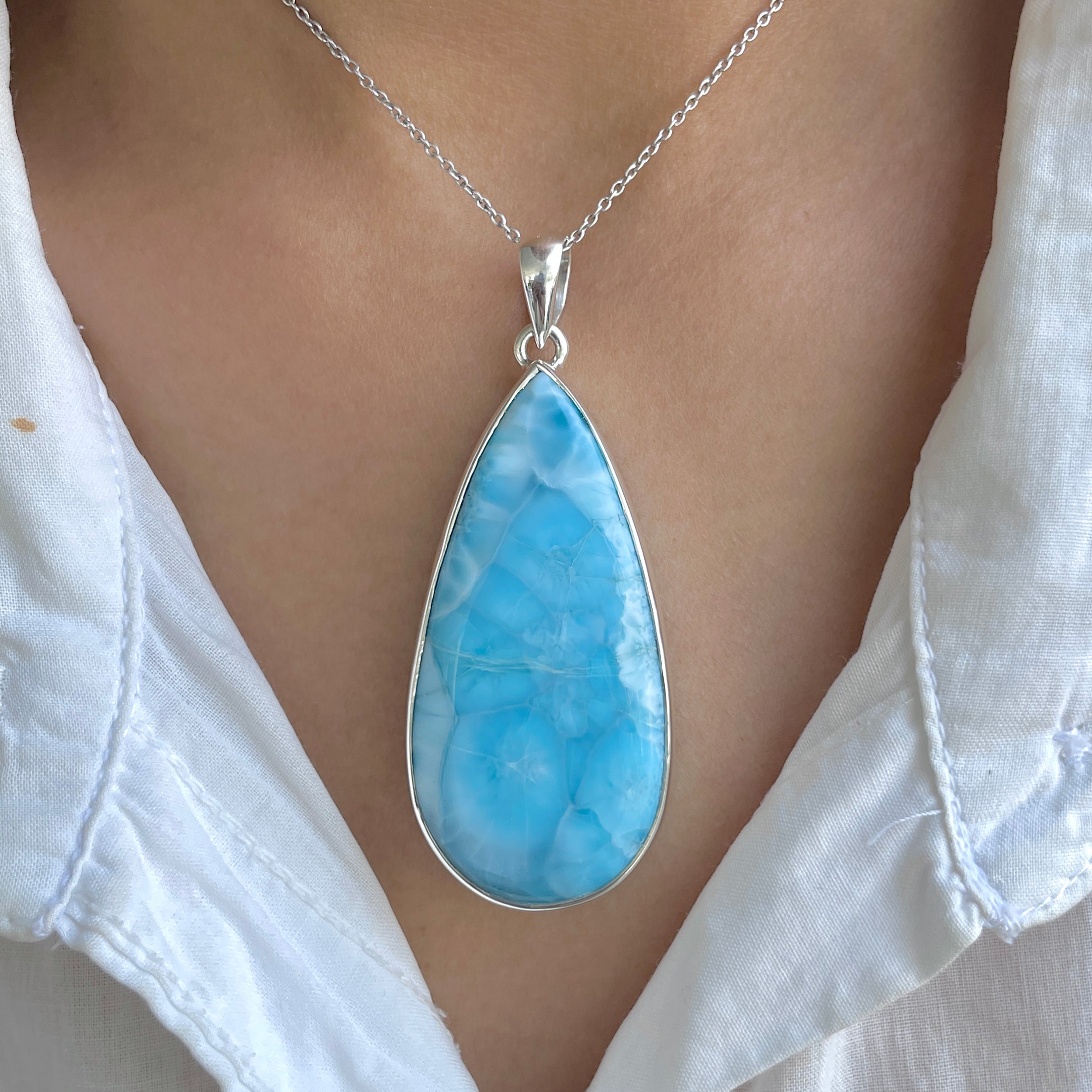 Larimar Pendant-(LAR-P-1936.)