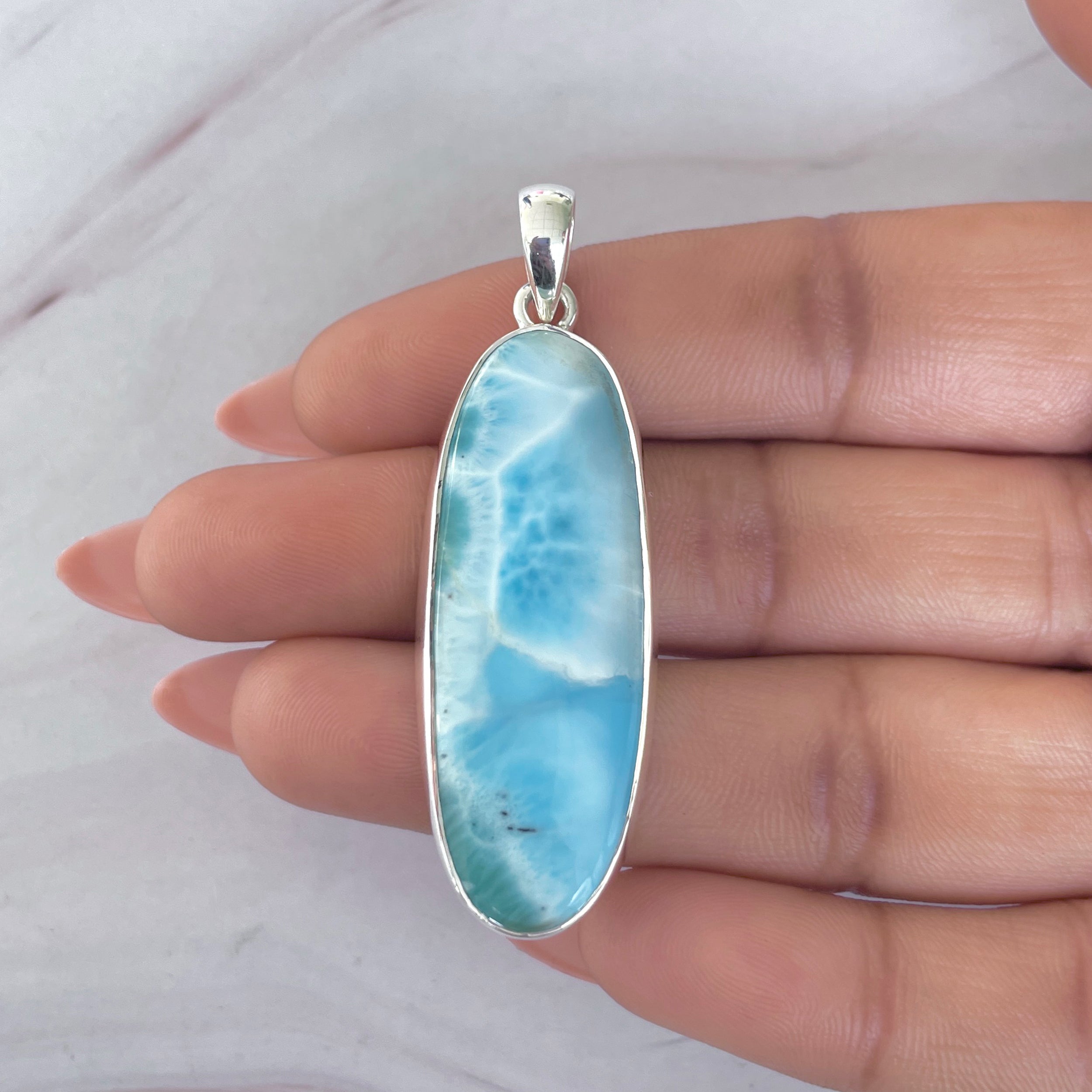 Larimar Pendant-(LAR-P-1938.)
