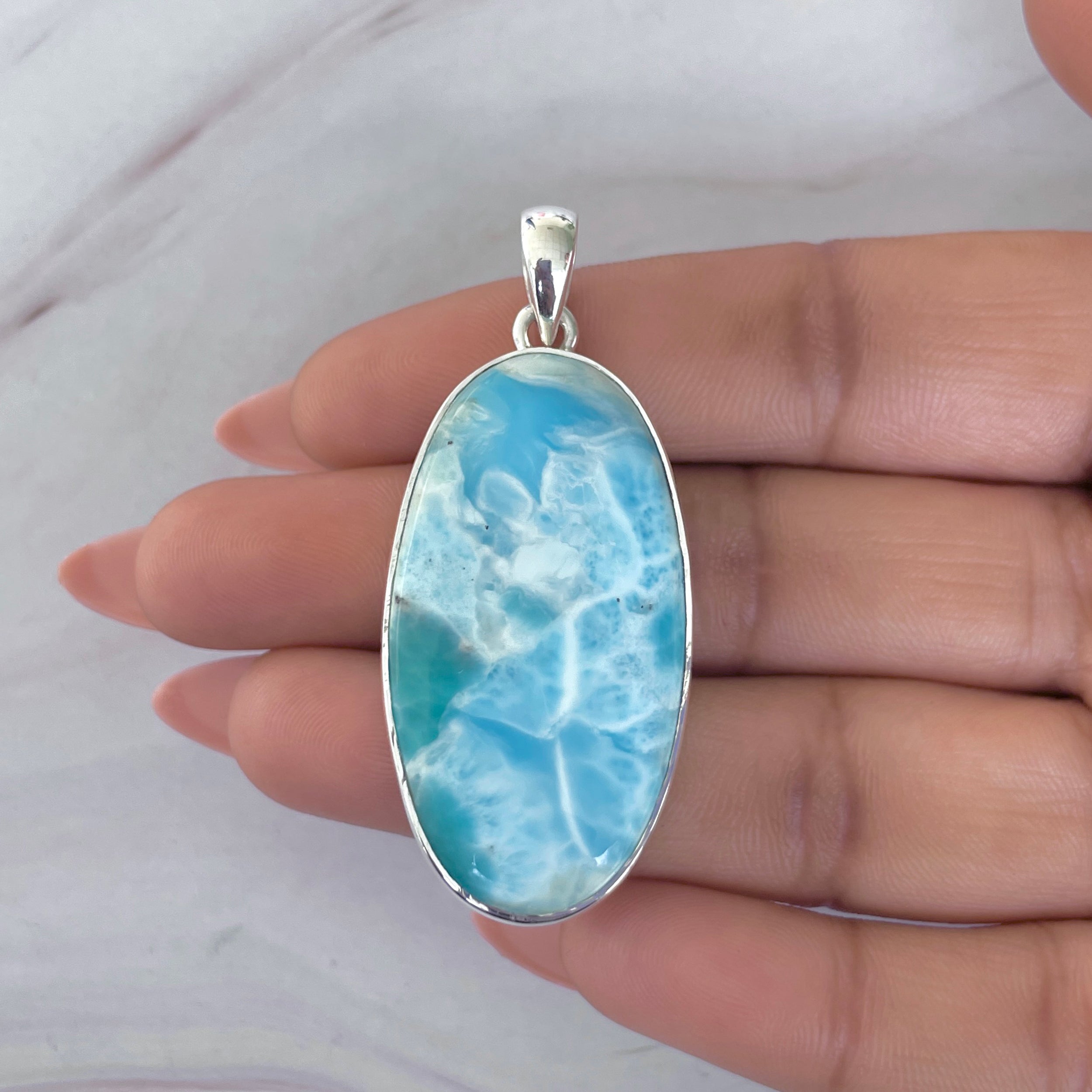 Larimar Pendant-(LAR-P-1940.)