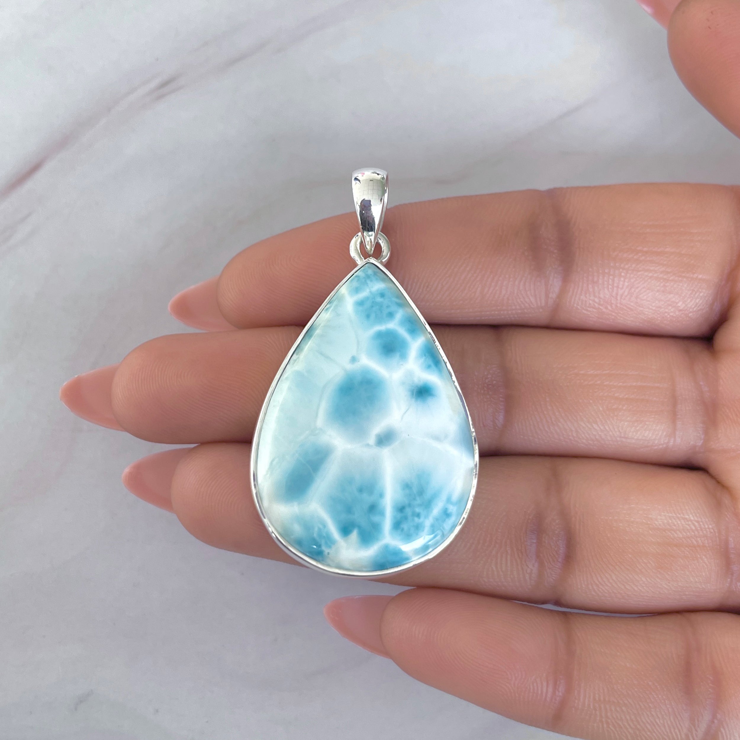 Larimar Pendant-(LAR-P-1947.)