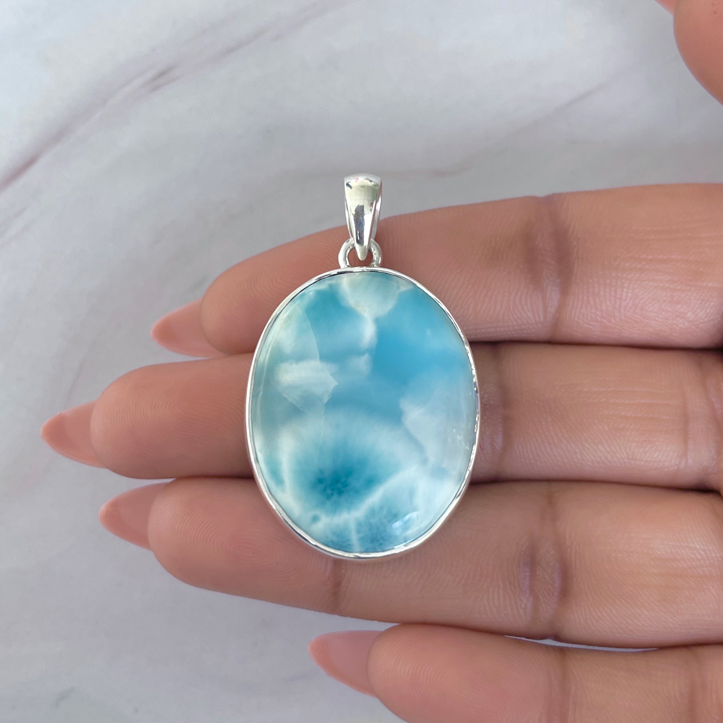 Larimar Pendant-(LAR-P-1949.)
