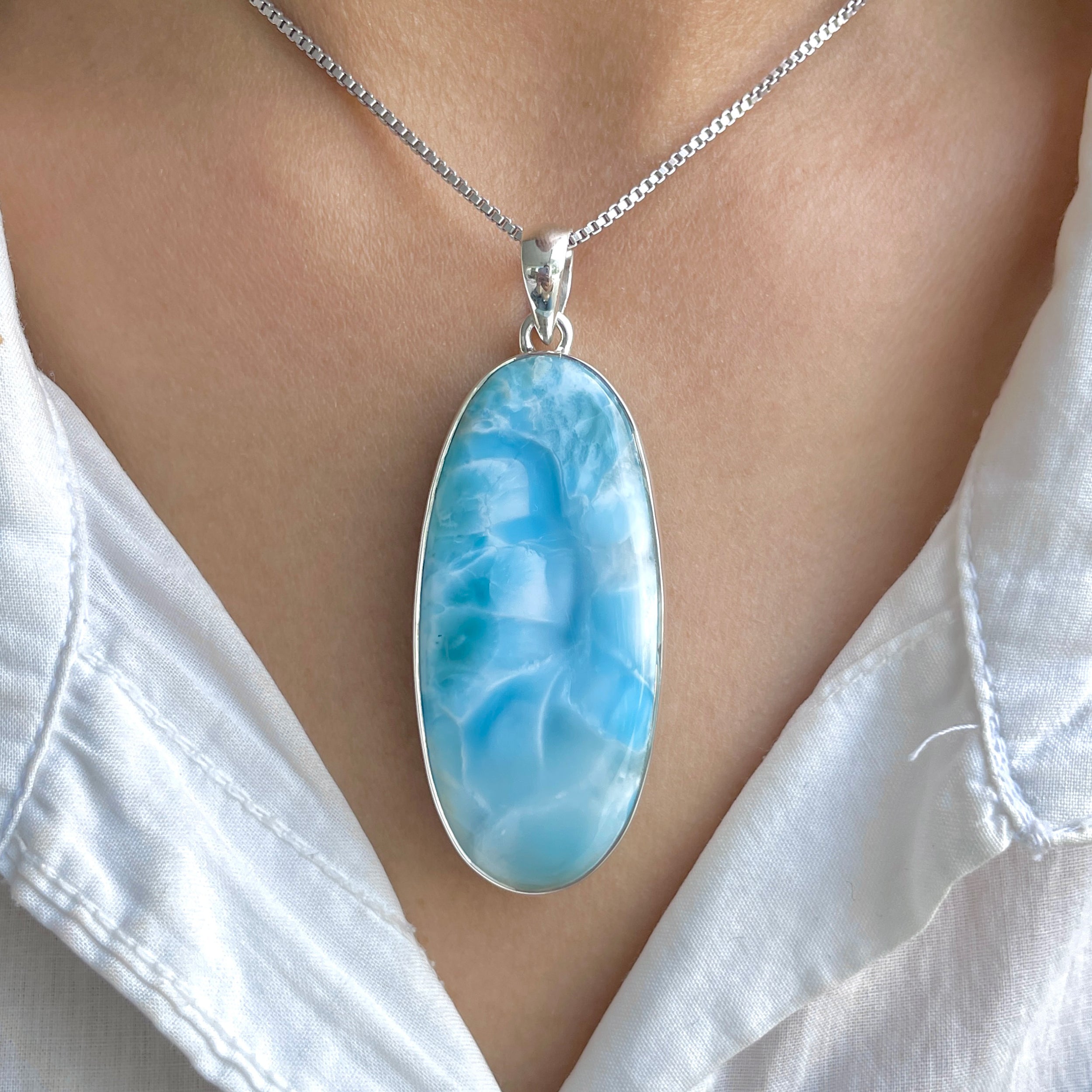 Larimar Pendant-(LAR-P-1950.)