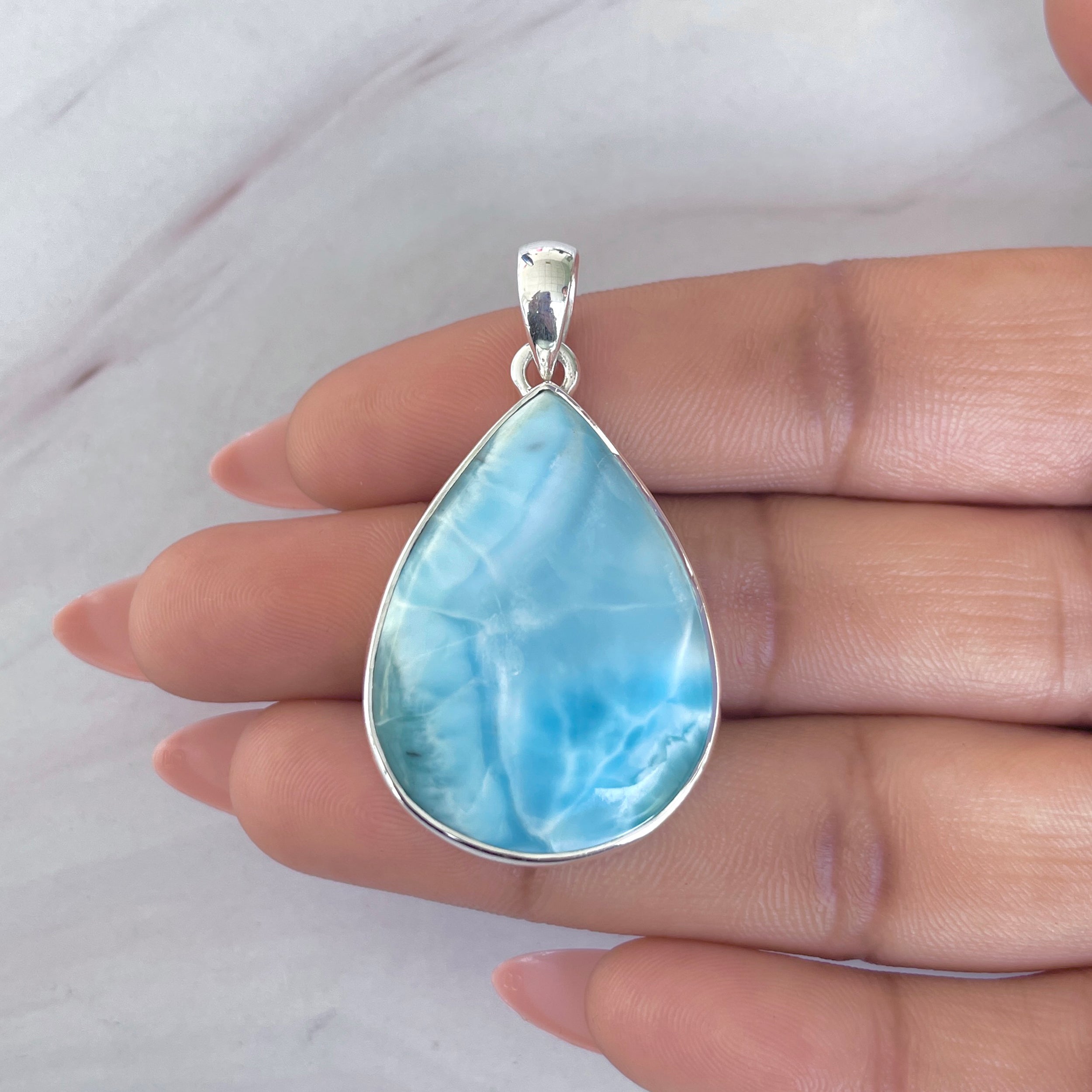 Larimar Pendant-(LAR-P-1953.)