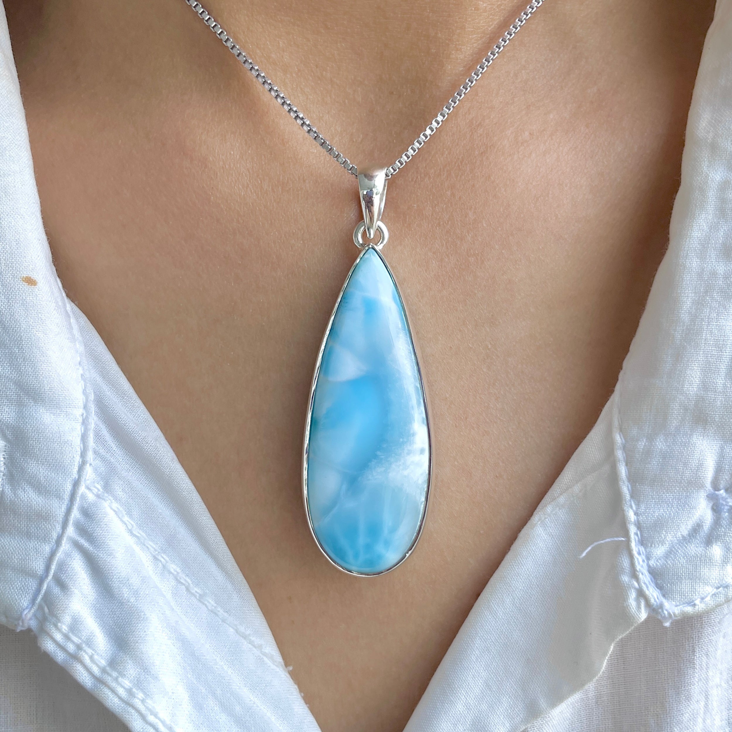 Larimar Pendant-(LAR-P-1955.)