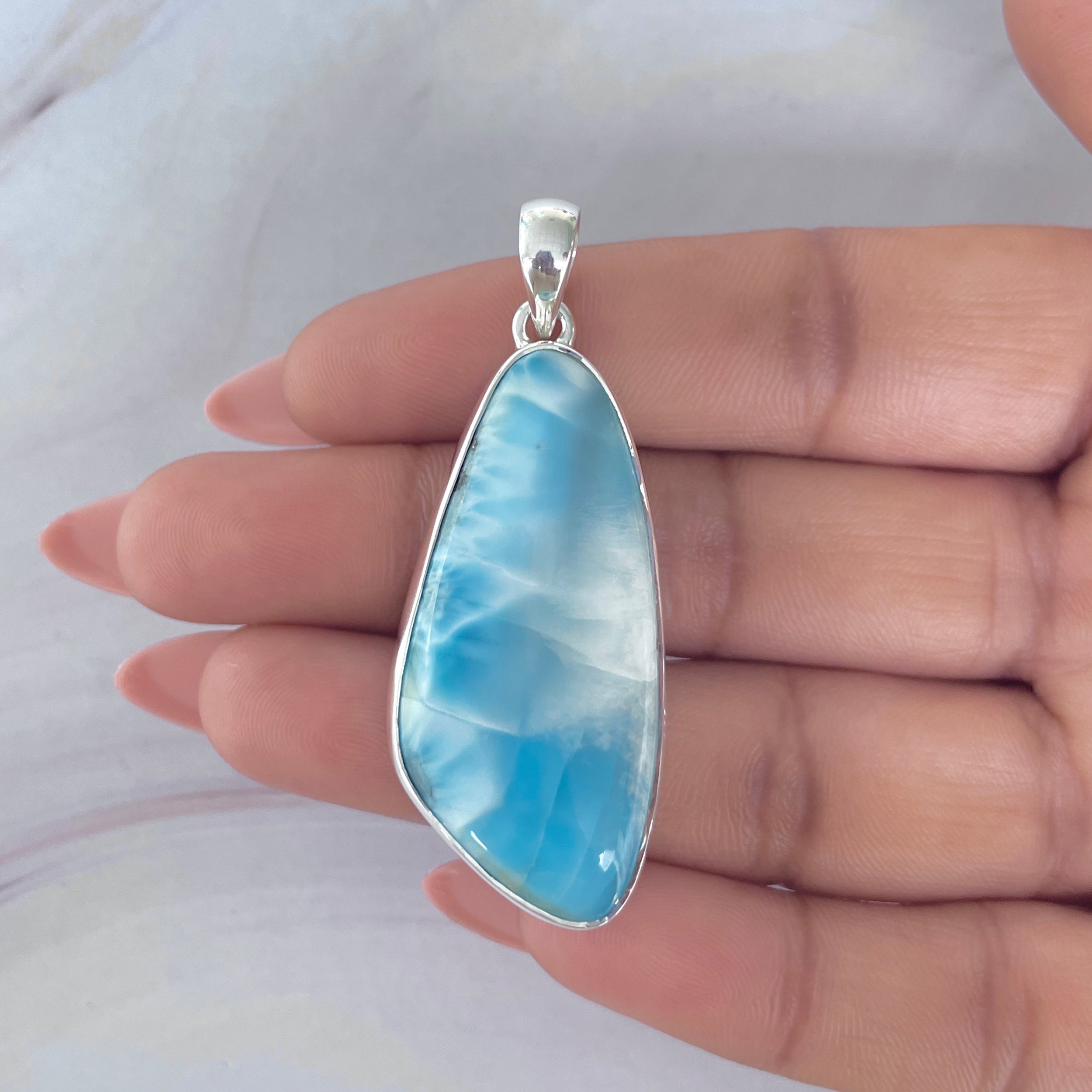 Larimar Pendant-(LAR-P-1957.)