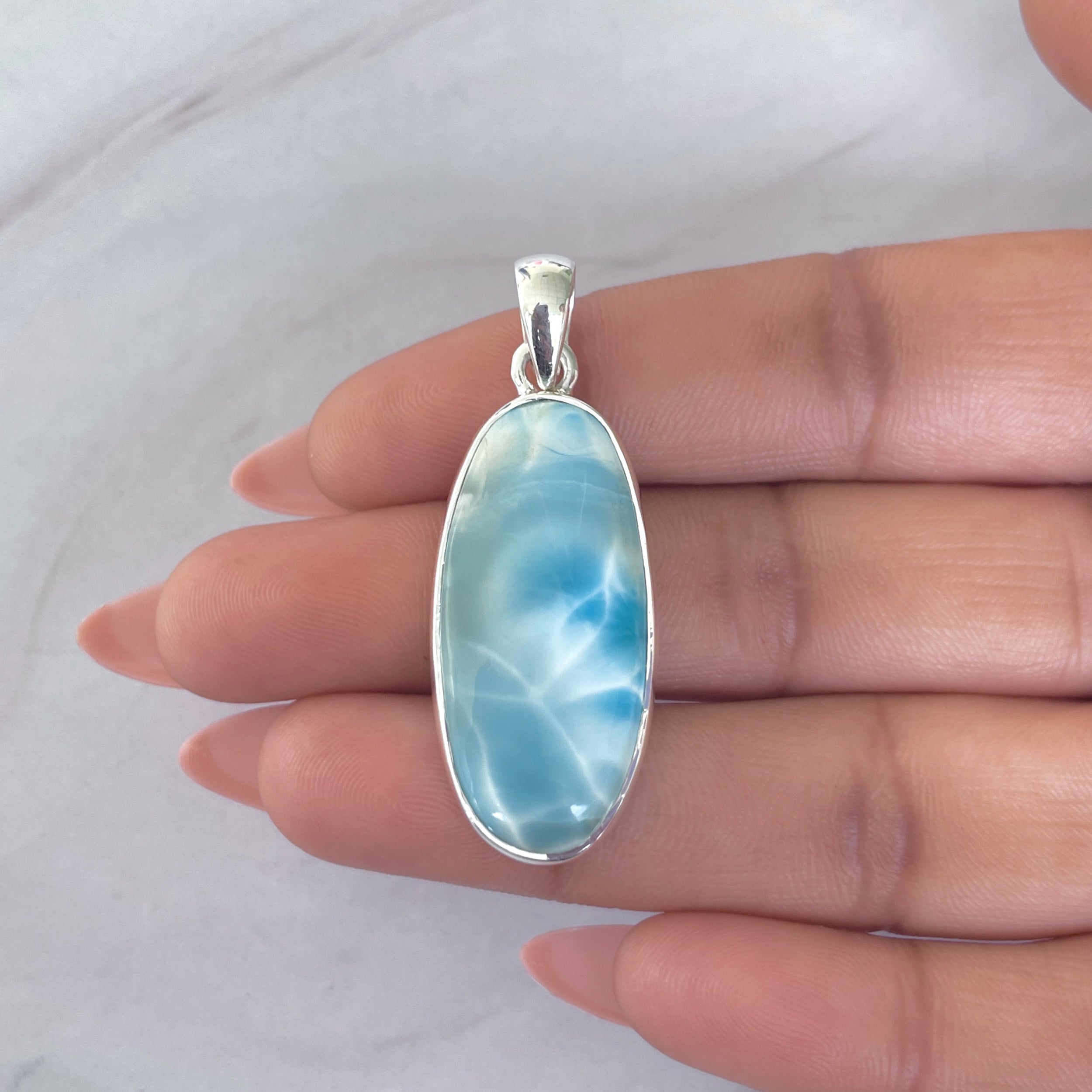 Larimar Pendant-(LAR-P-1958.)