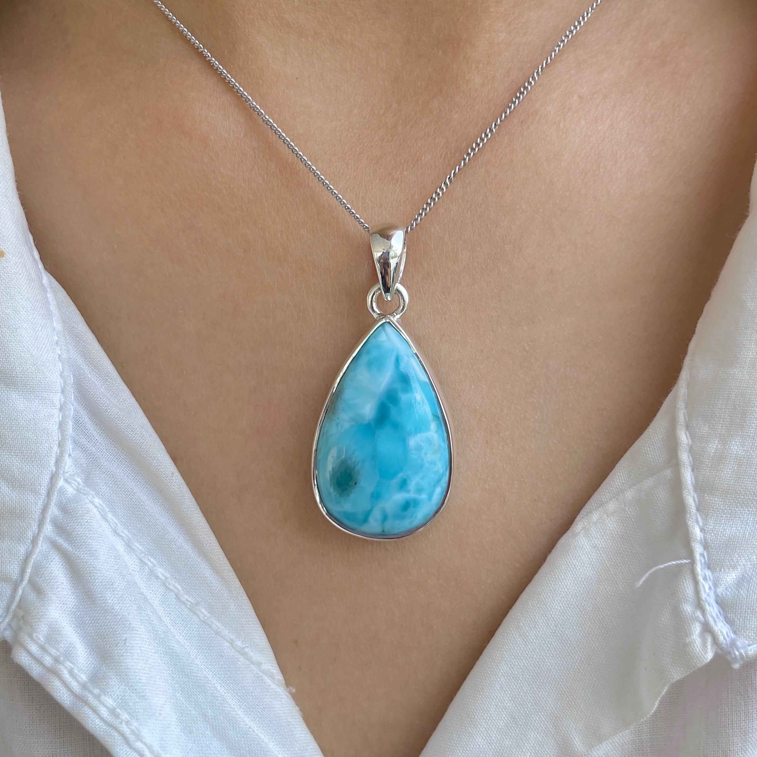 Larimar Pendant-(LAR-P-1971.)