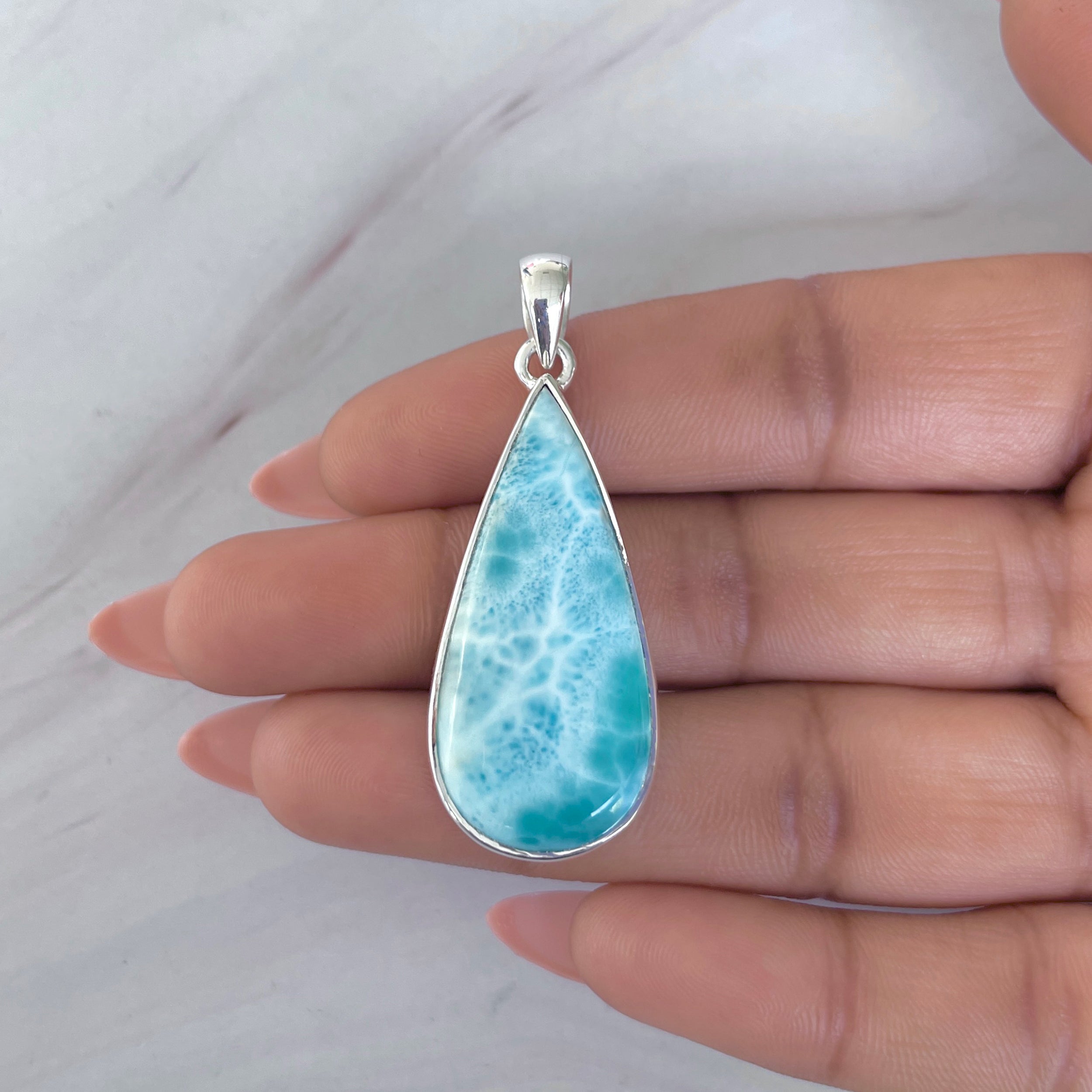 Larimar Pendant-(LAR-P-1973.)