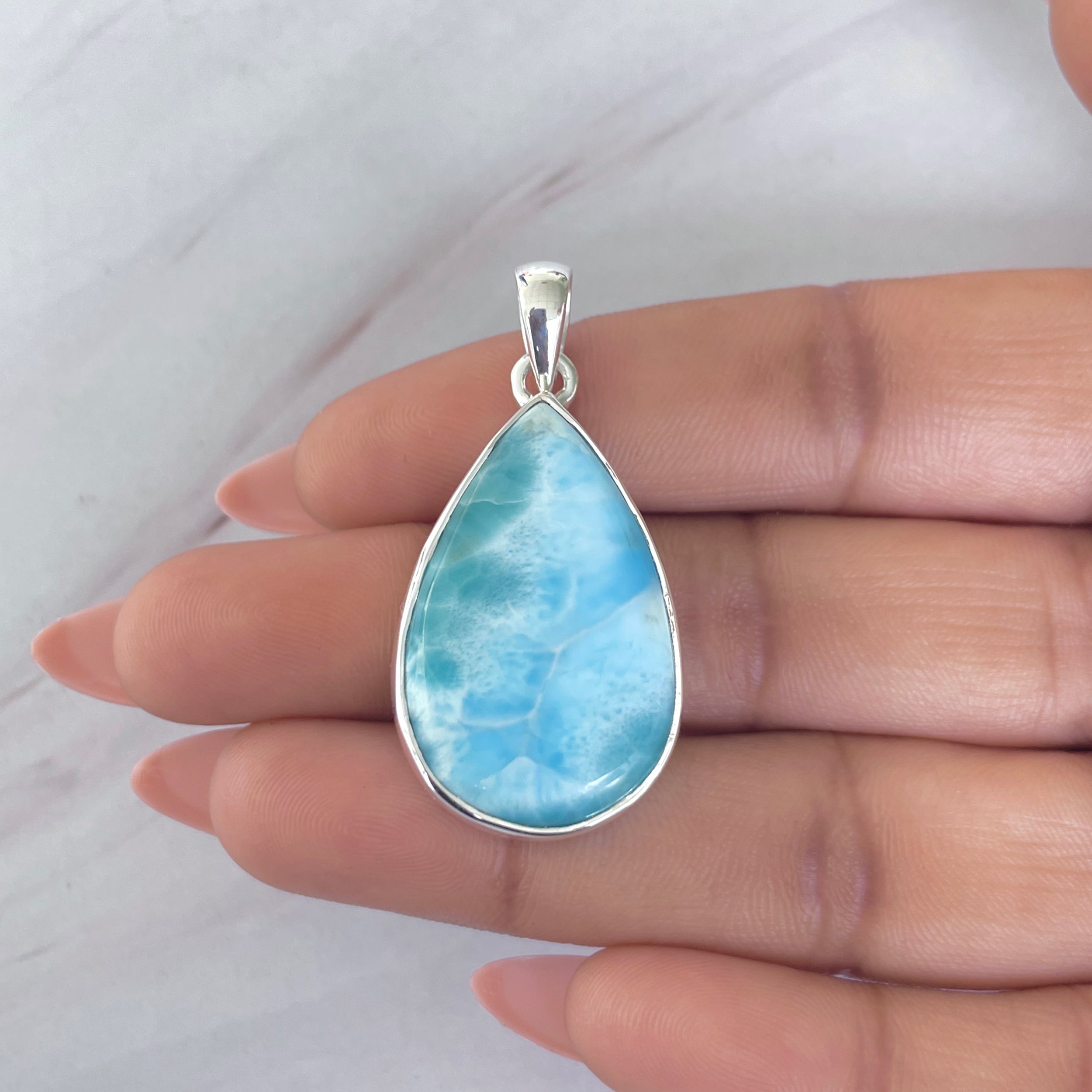 Larimar Pendant-(LAR-P-1976.)