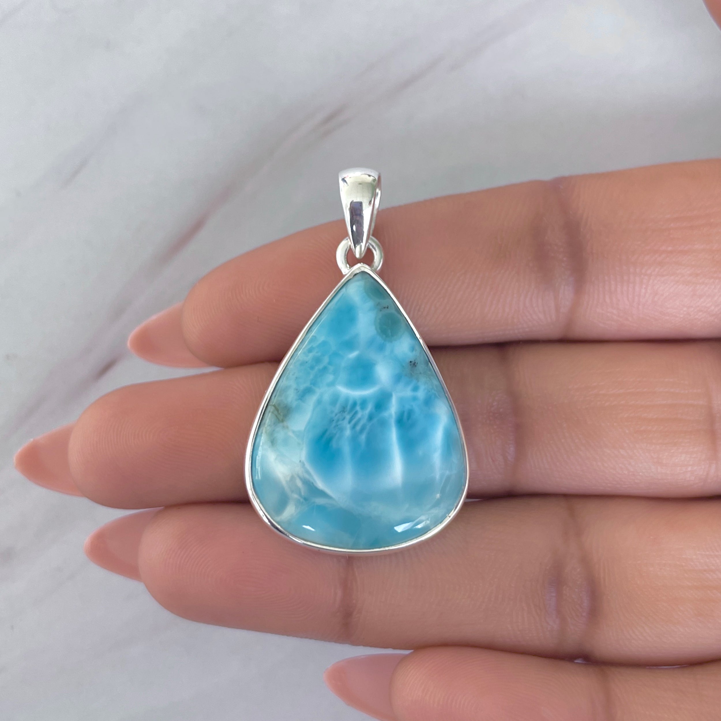 Larimar Pendant-(LAR-P-1978.)