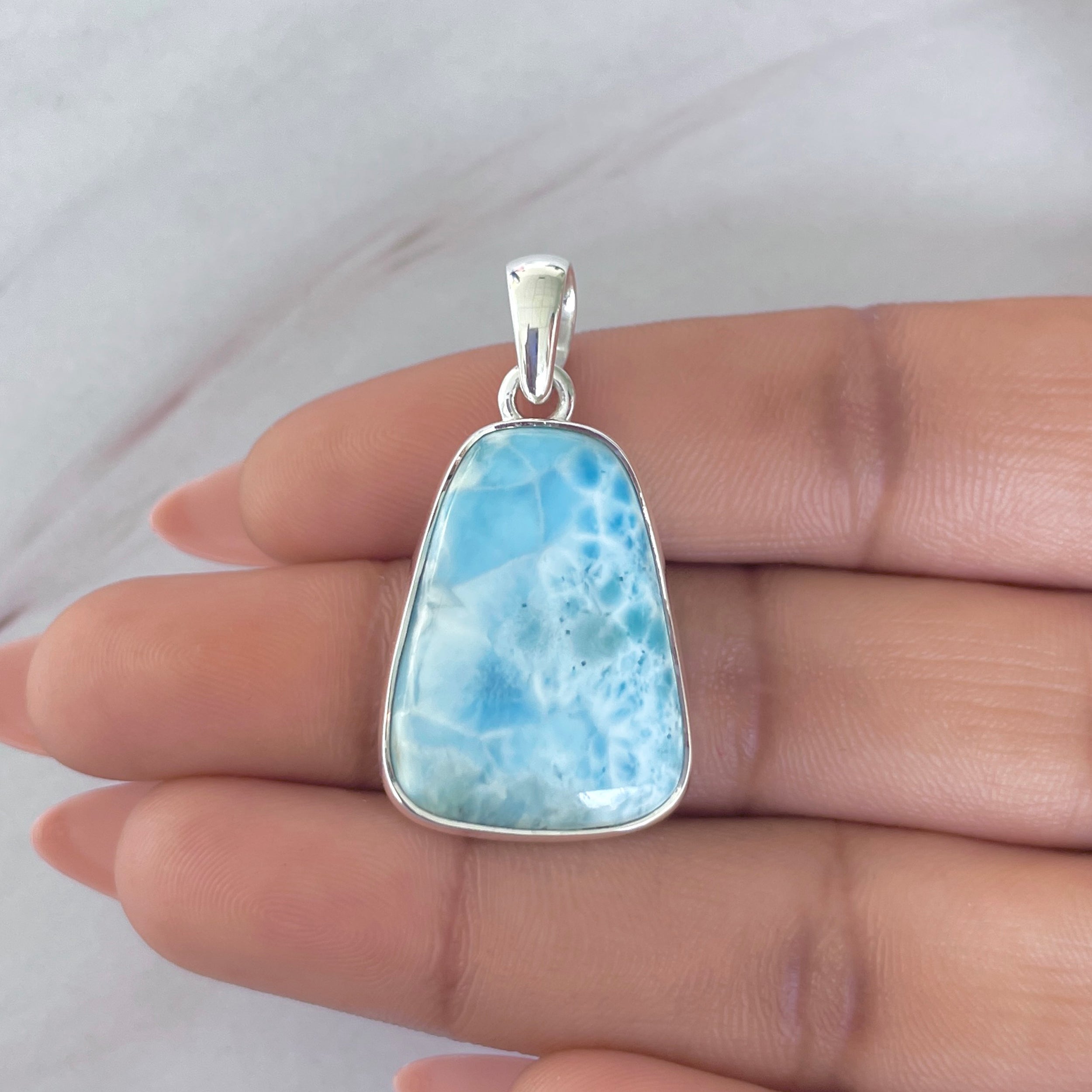 Larimar Pendant-(LAR-P-1983.)