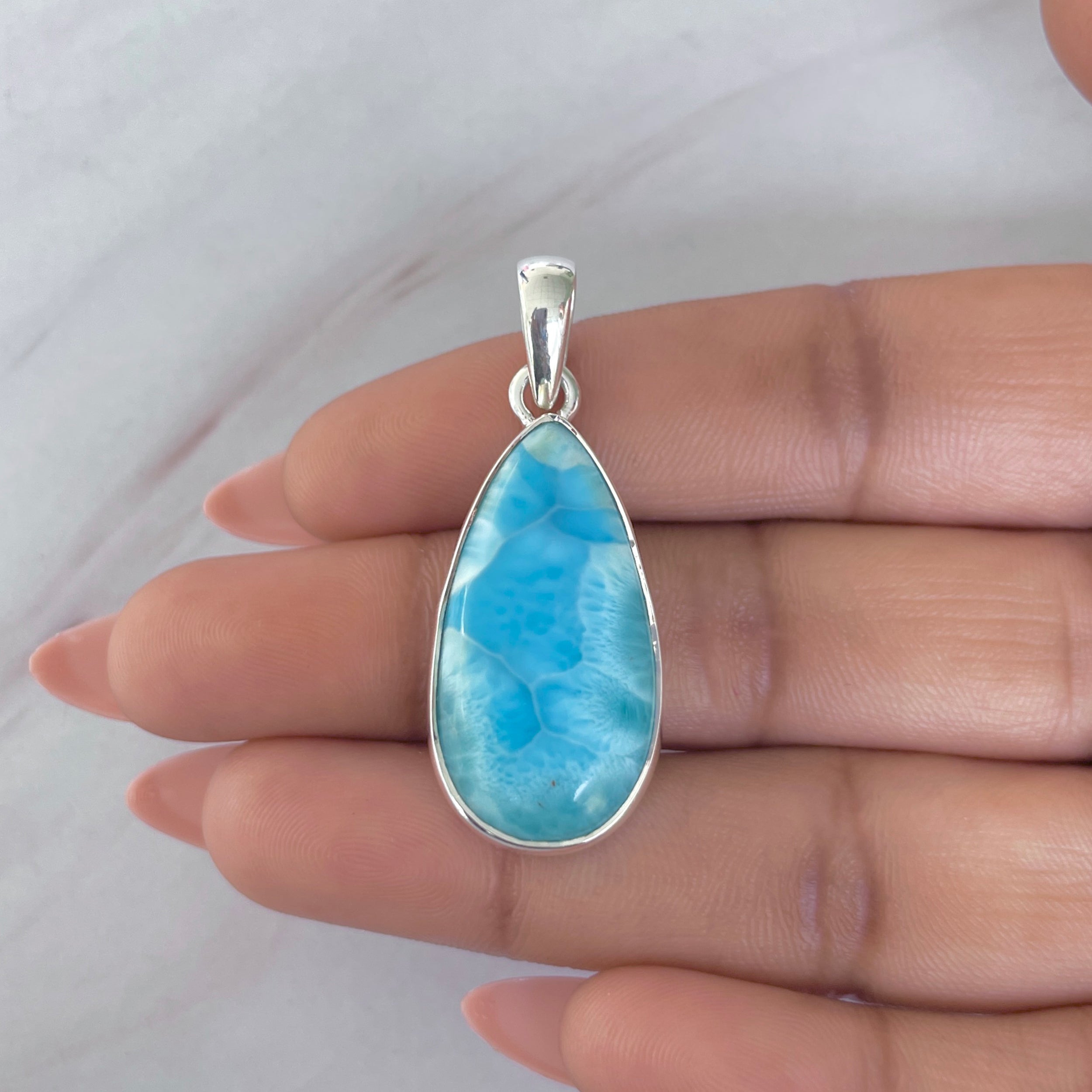 Larimar Pendant-(LAR-P-1988.)