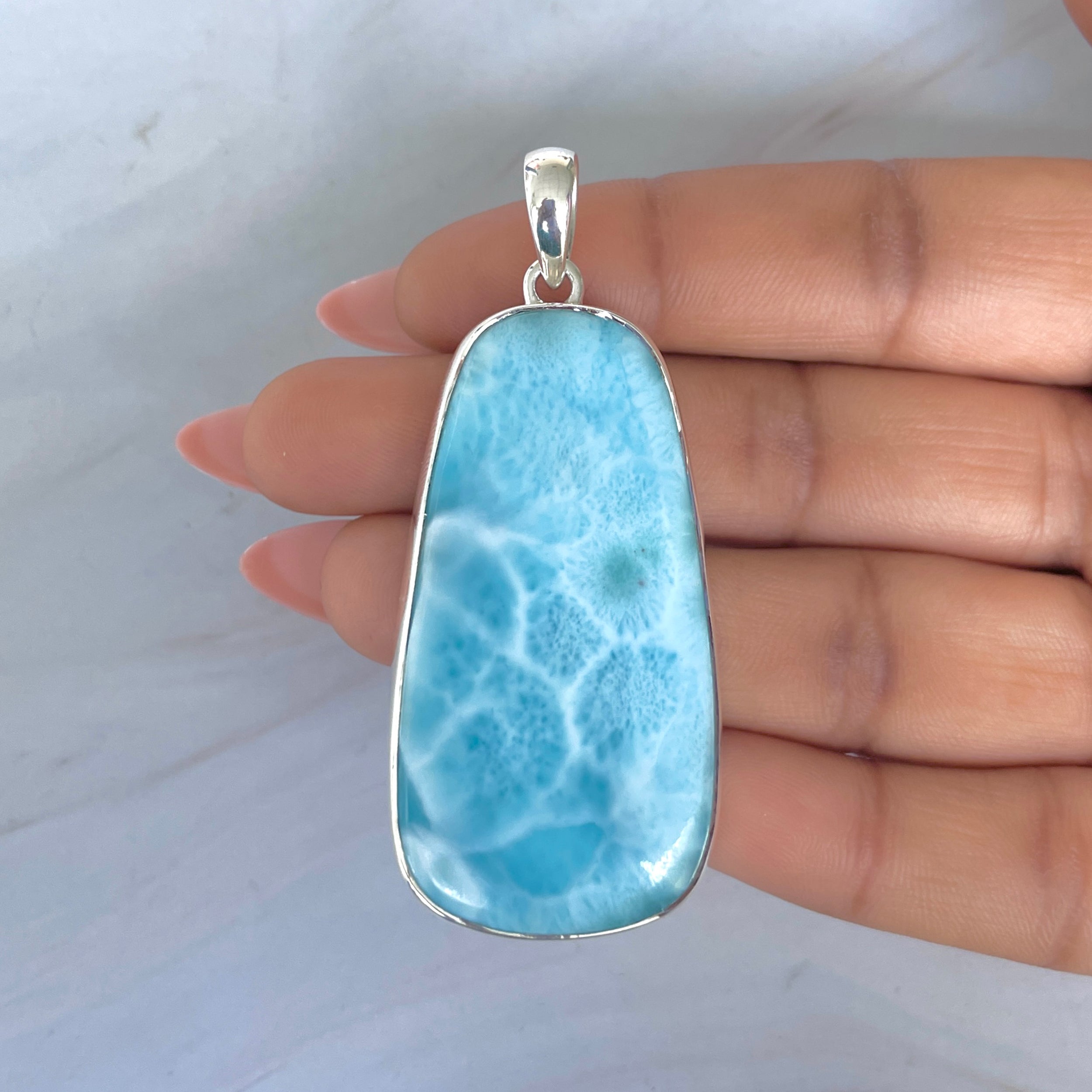 Larimar Pendant-(LAR-P-2028.)