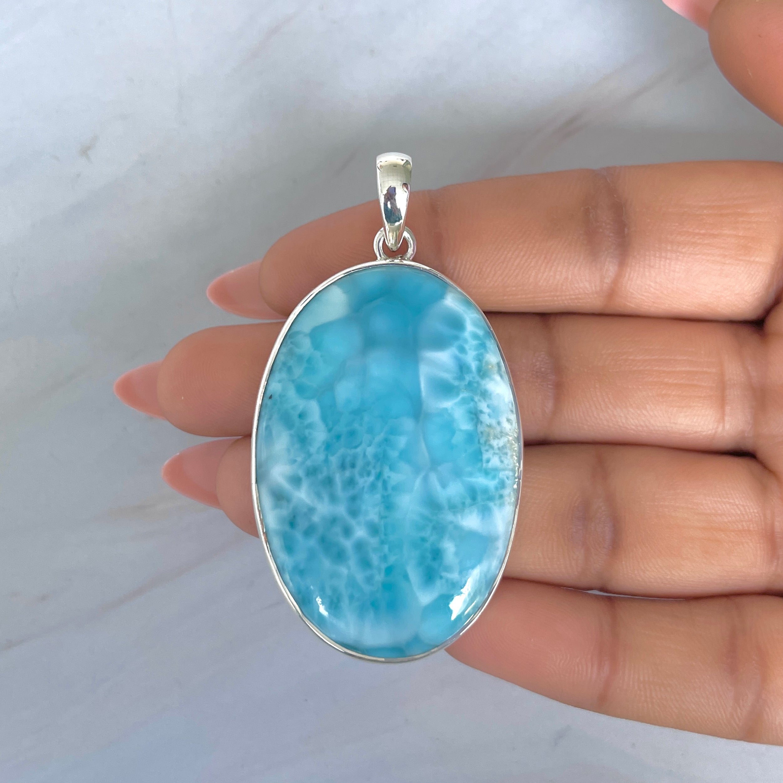 Larimar Pendant-(LAR-P-2029.)