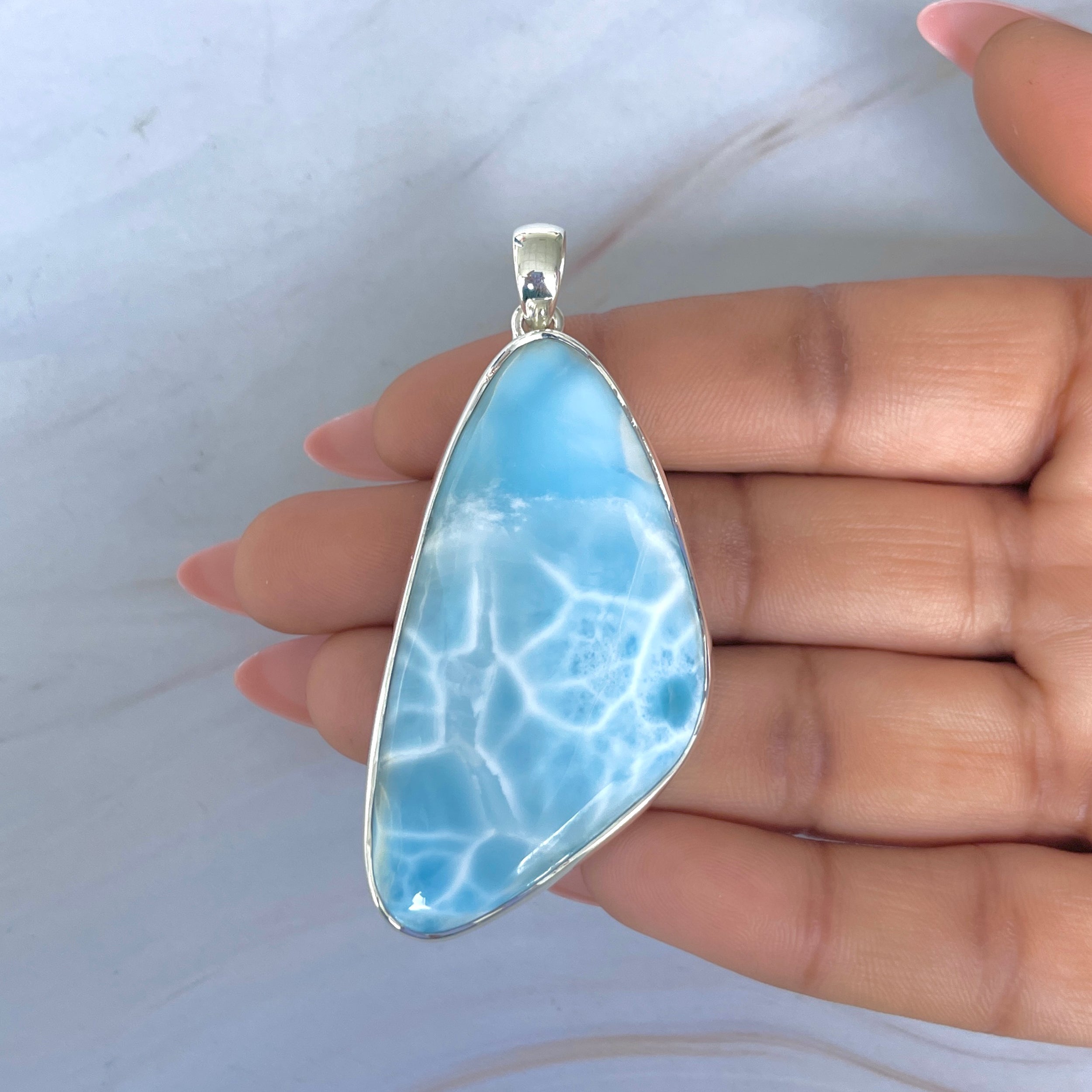 Larimar Pendant-(LAR-P-2032.)