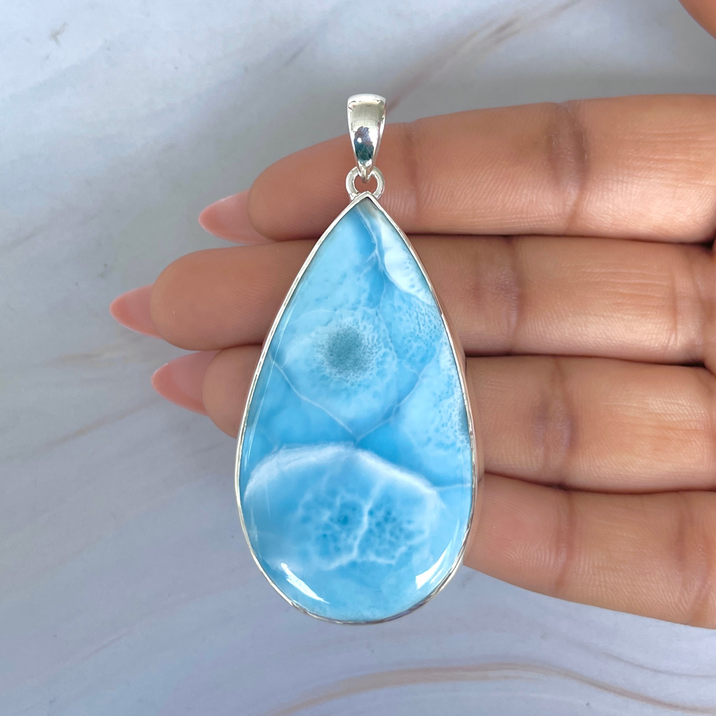 Larimar Pendant-(LAR-P-2034.)